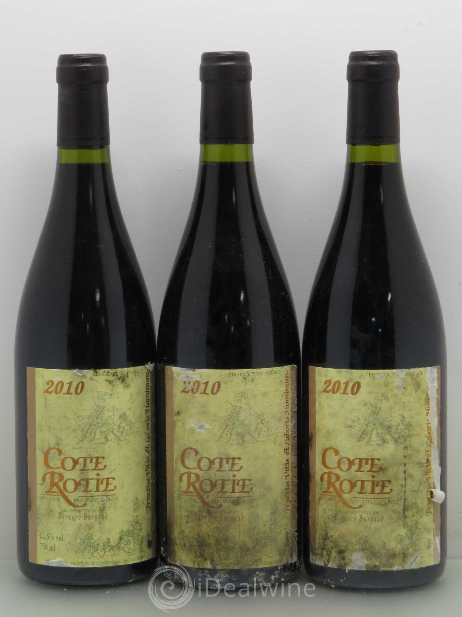 Côte-Rôtie Bernard Burgaud 2010 - Lot de 3 bouteilles - 0