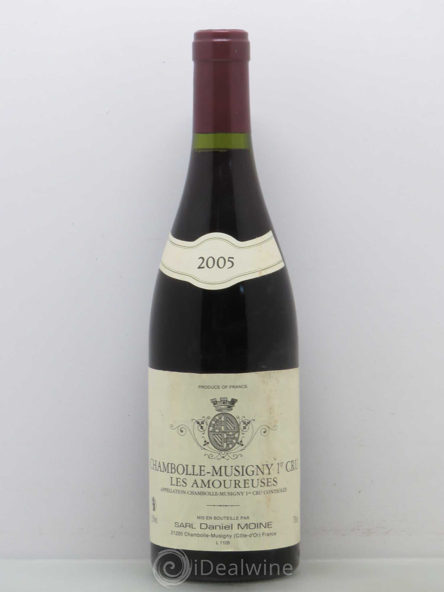 Chambolle-Musigny 1er Cru Les Amoureuses Moine-Hudelot (Domaine) 2005 - Lot de 1 bouteille - 0