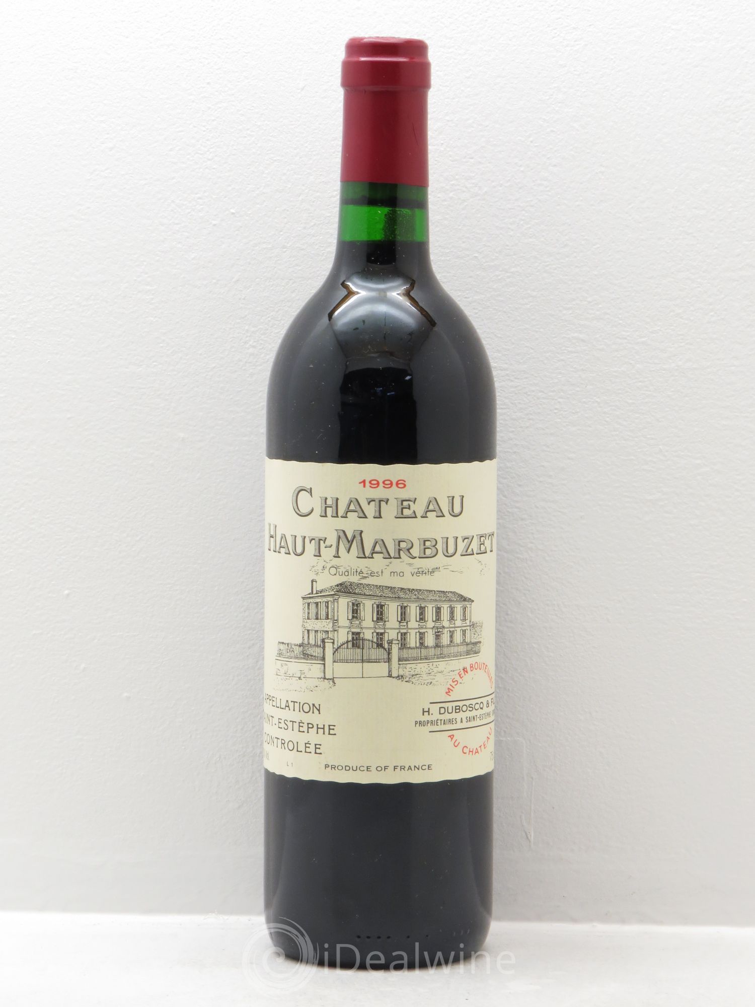 Château Haut Marbuzet 1996 - Lot de 1 bouteille - 0