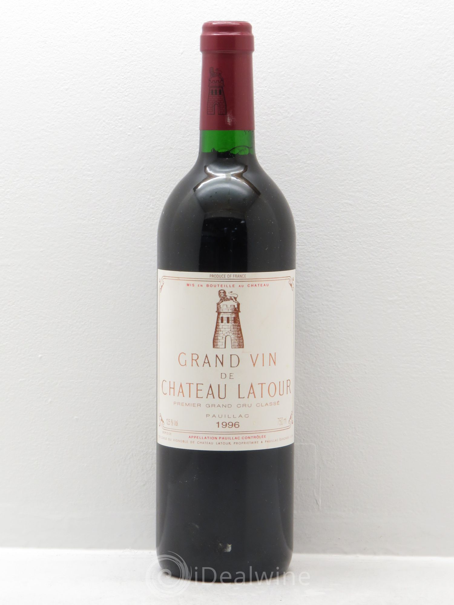 Château Latour 1er Grand Cru Classé 1996 - Lot de 1 bouteille - 0