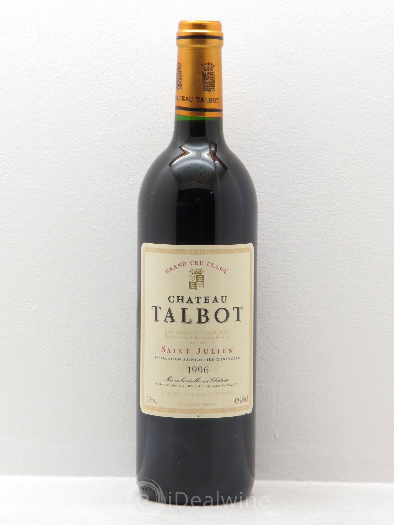 Château Talbot 4ème Grand Cru Classé 1996 - Lot de 1 bouteille - 0