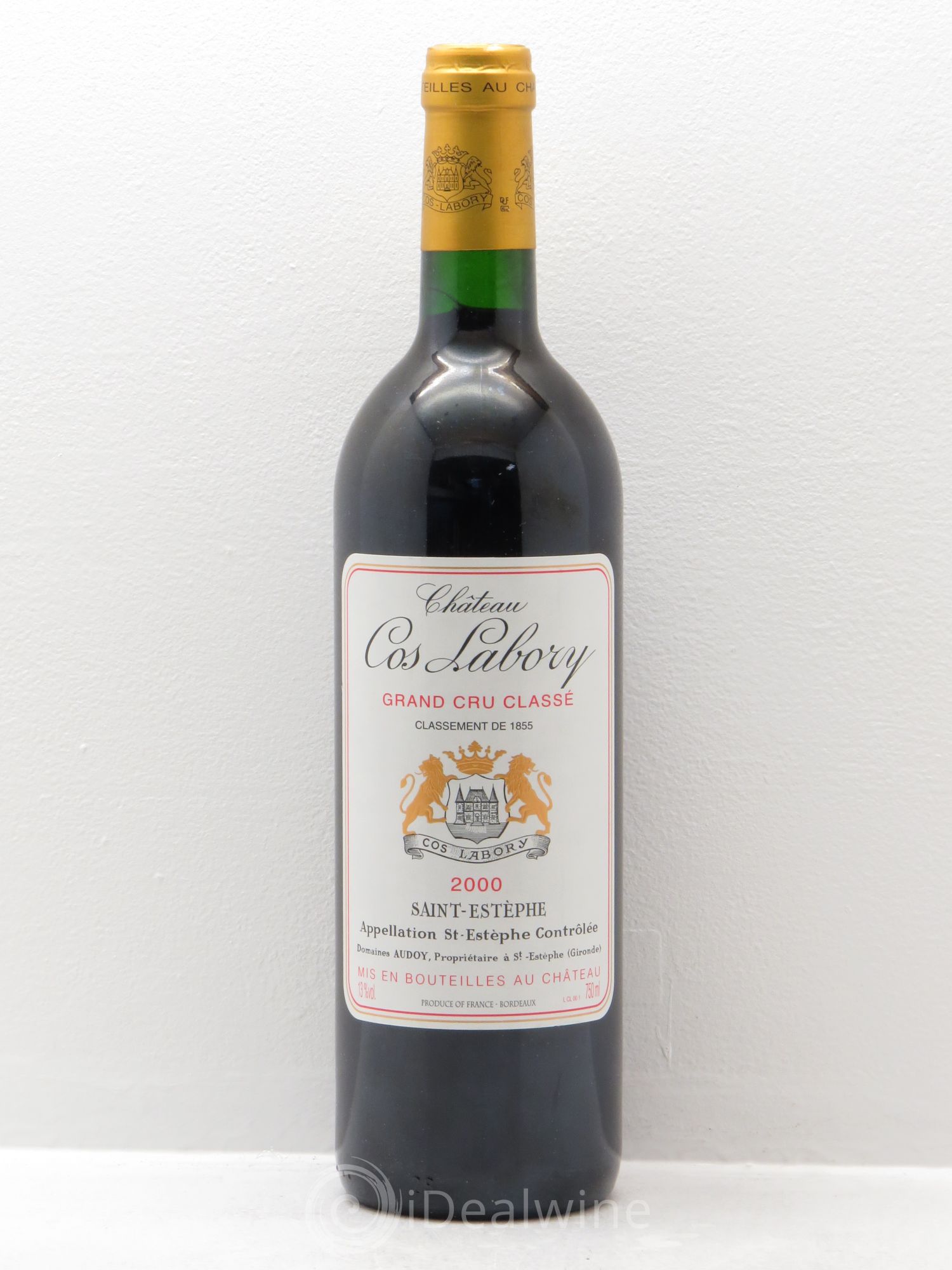 Château Cos Labory 5ème Grand Cru Classé 2000 - Lot de 1 bouteille - 0