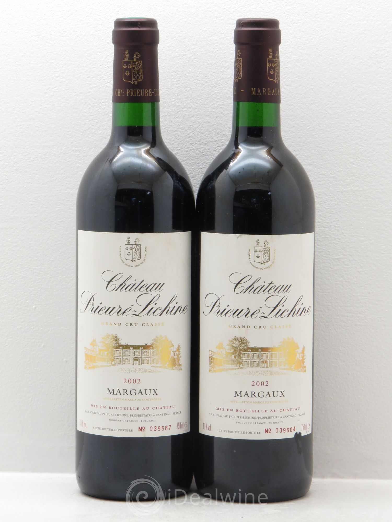 Château Prieuré Lichine 4ème Grand Cru Classé 2002 - Lot de 2 bouteilles - 0