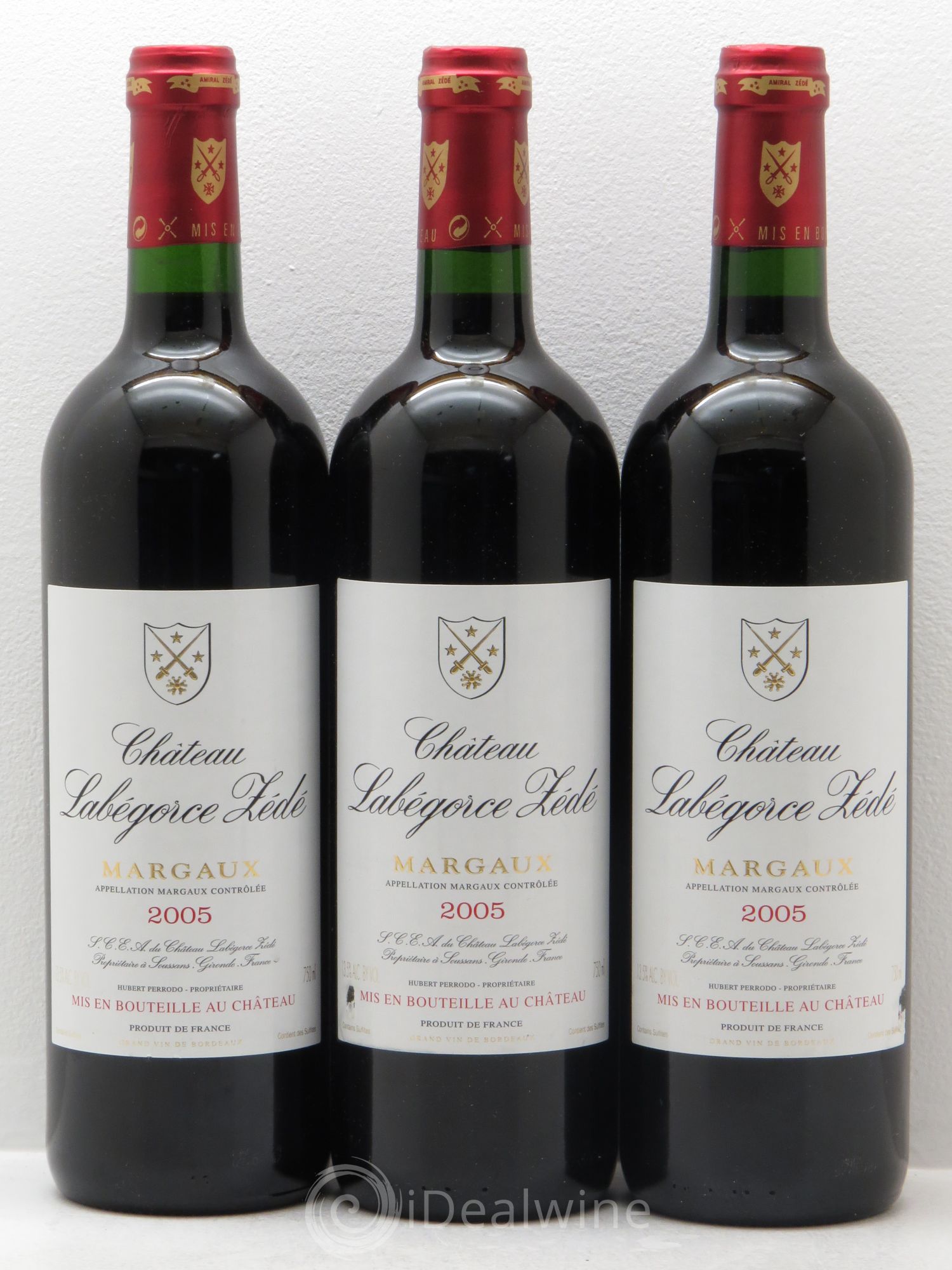 Château Labegorce Zédé Cru Bourgeois 2005 - Lot de 3 bouteilles - 0