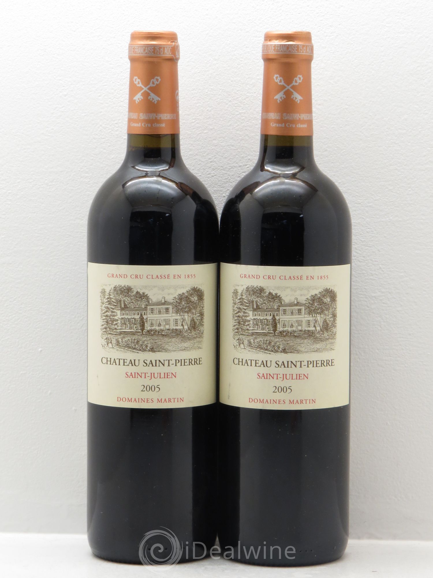 Château Saint-Pierre 4ème Grand Cru Classé 2005 - Lot de 2 bouteilles - 0