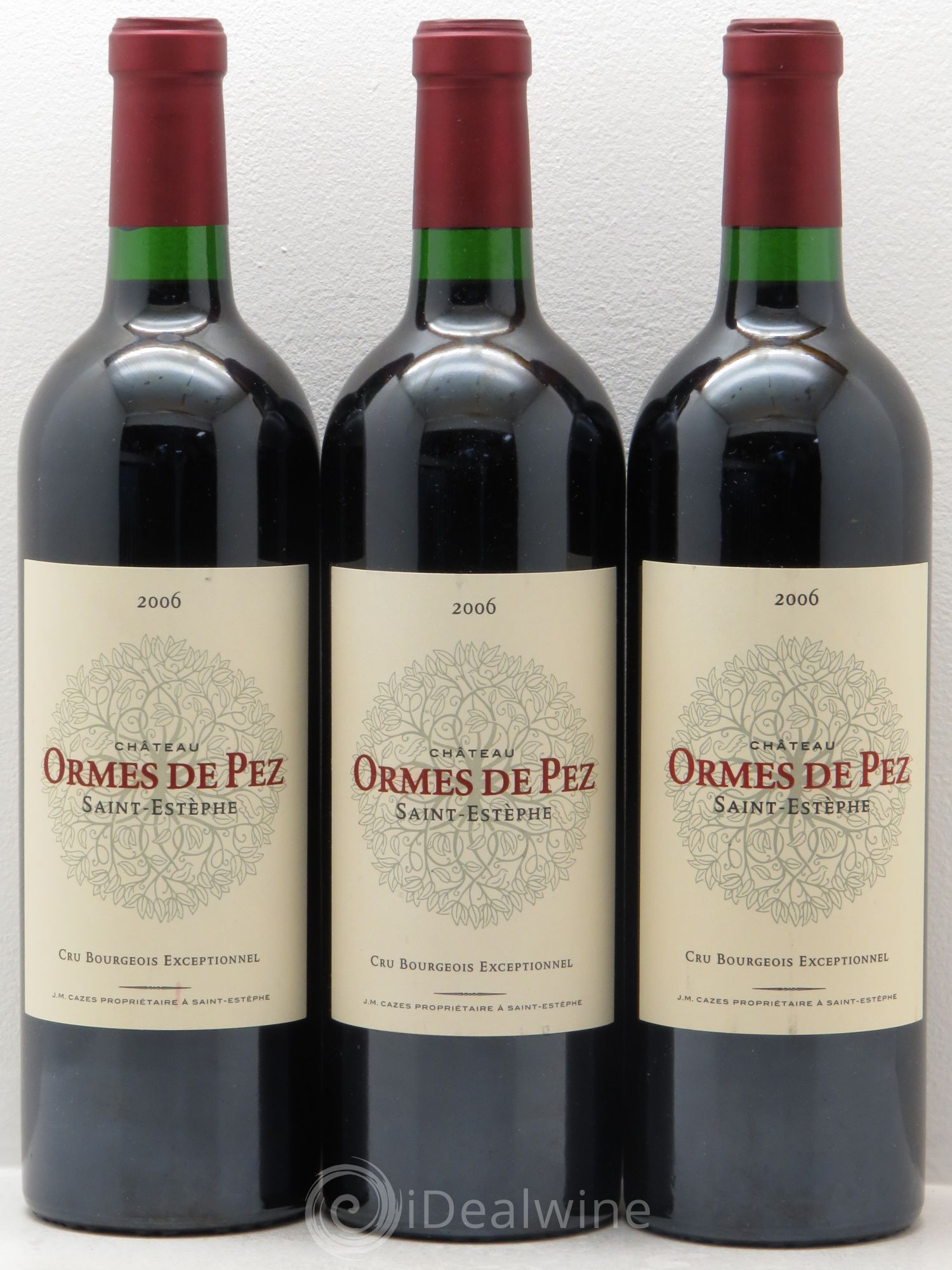 Château les Ormes de Pez 2006 - Lot de 3 bouteilles - 0