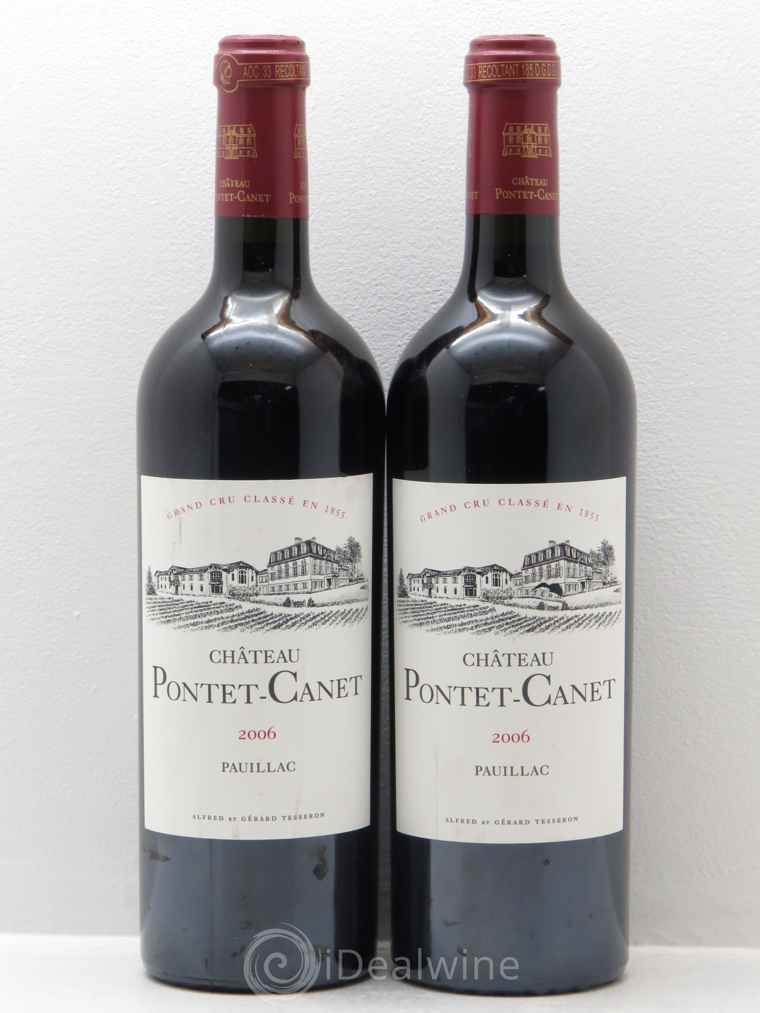 Château Pontet Canet 5ème Grand Cru Classé 2006 - Lot de 2 bouteilles - 0