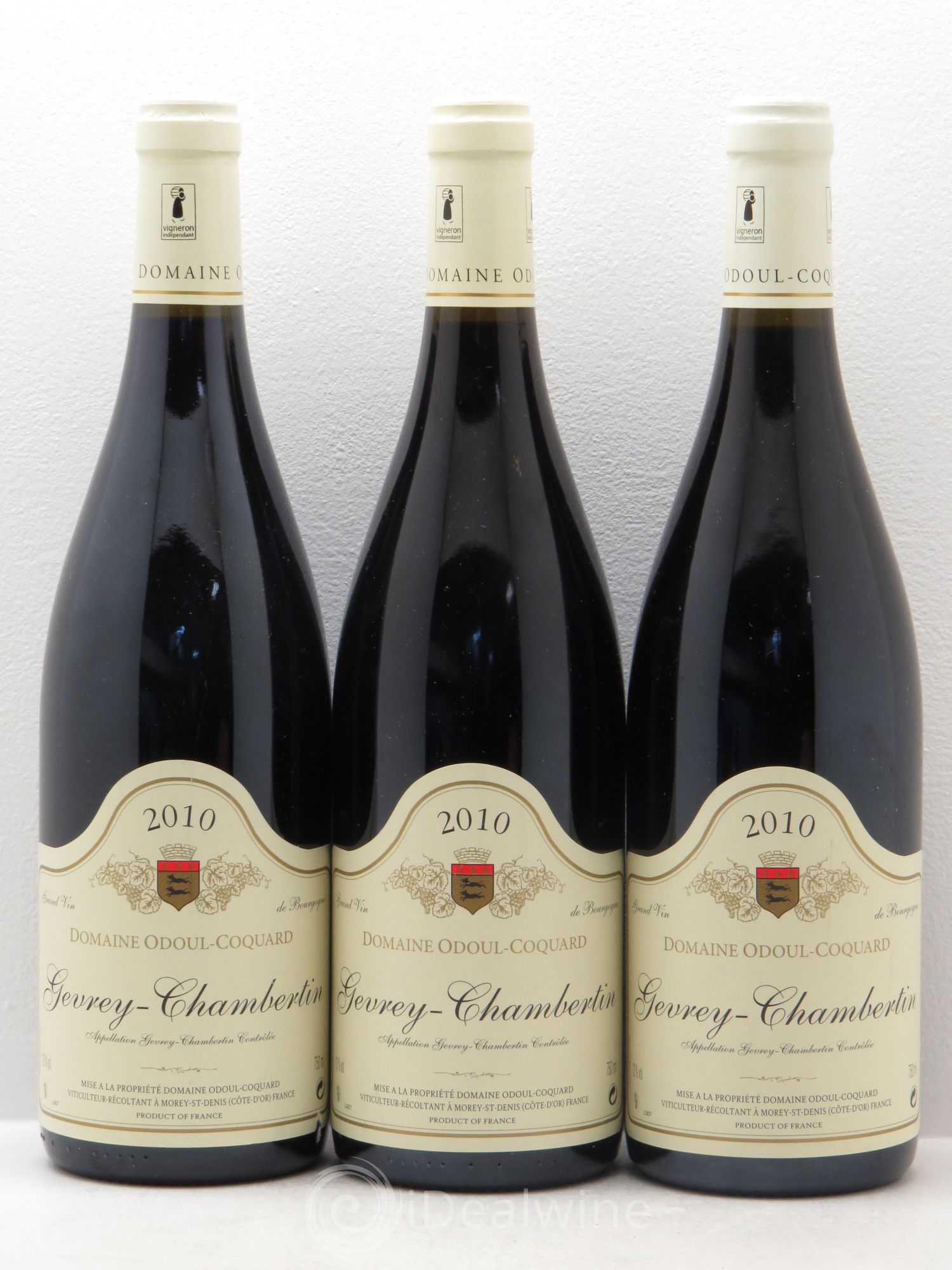Gevrey-Chambertin Domaine Odoul Coquart 2010 - Posten von 3 Flaschen - 0
