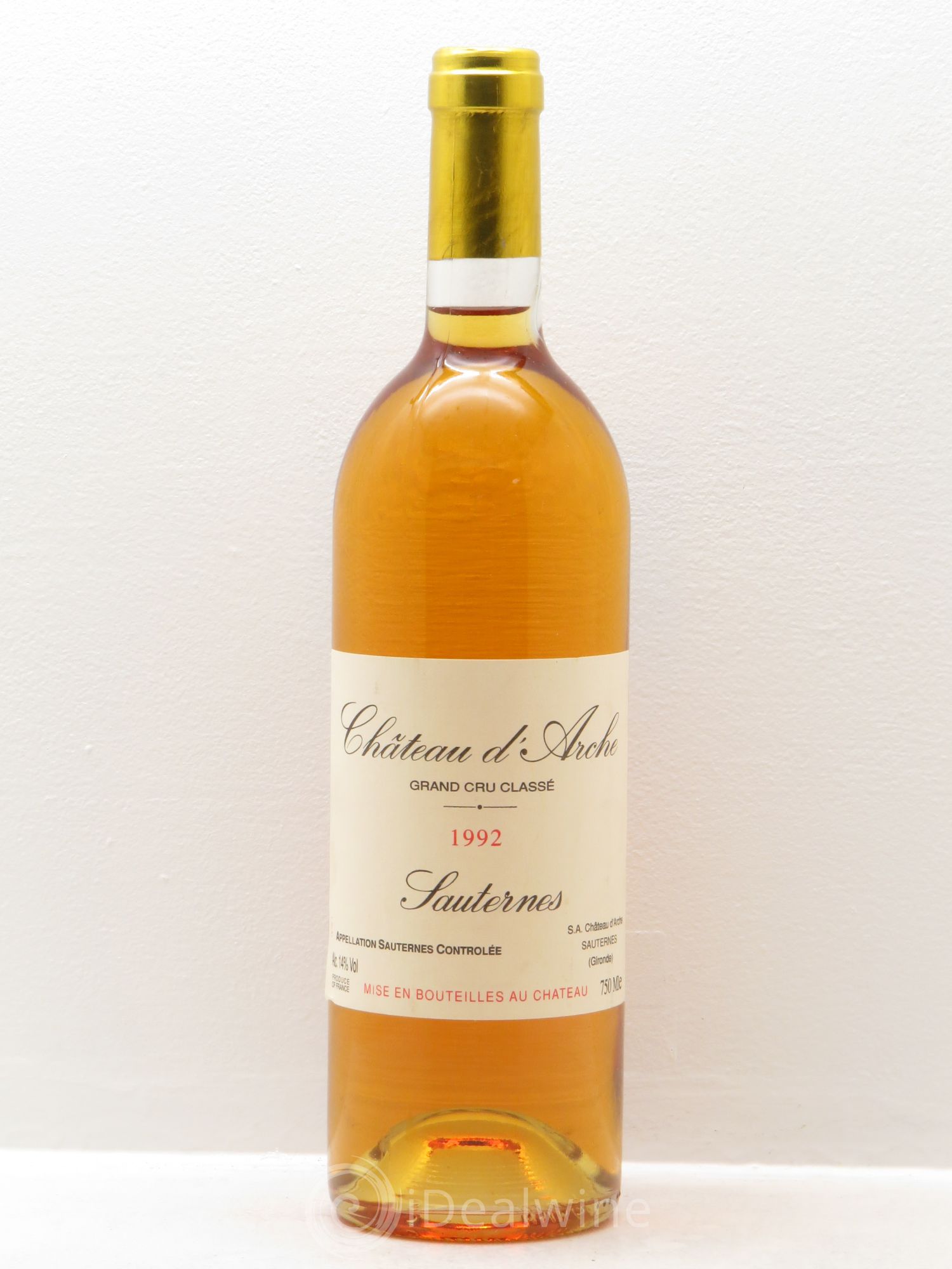 Château d' Arche 2ème Grand Cru Classé 1992 - Lotto di 1 bottiglia - 0