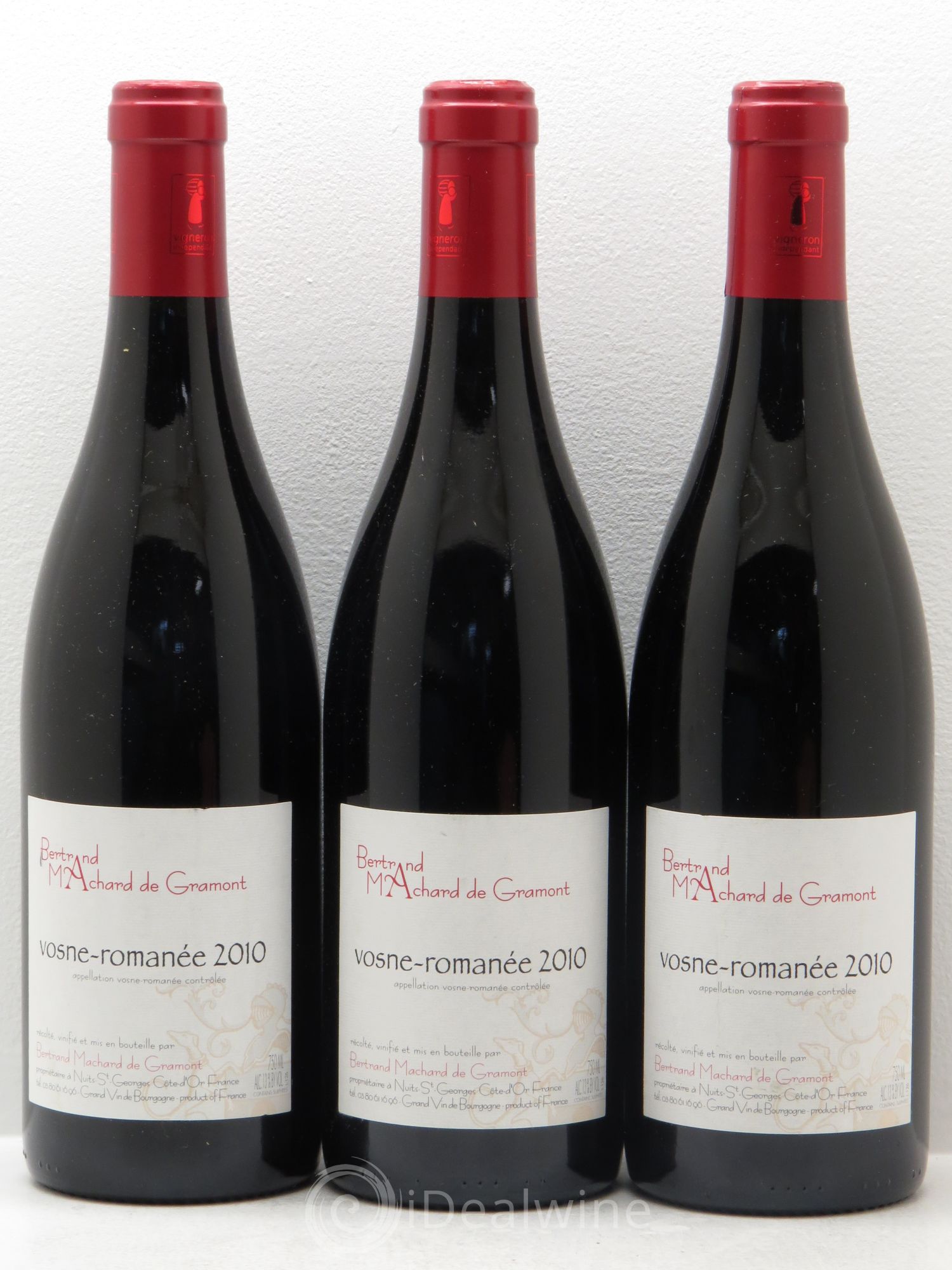 Vosne-Romanée Domaine Machard de Gramont 2010 - Posten von 3 Flaschen - 0