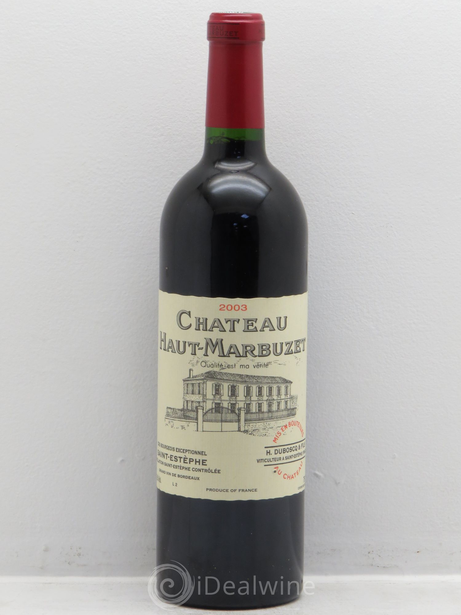 Château Haut Marbuzet 2003 - Lot de 1 bouteille - 0