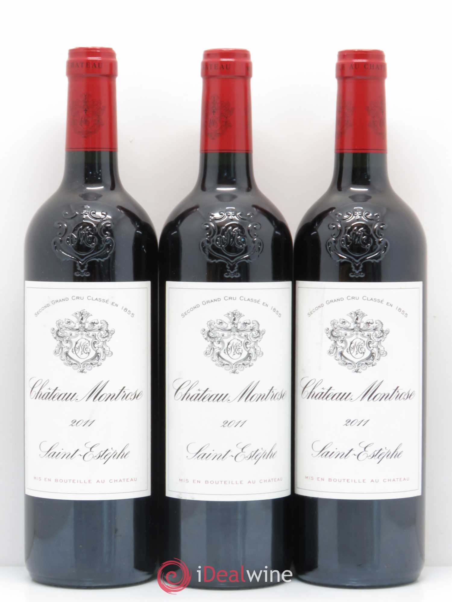 Château Montrose 2ème Grand Cru Classé 2011 - Lot de 3 bouteilles - 0