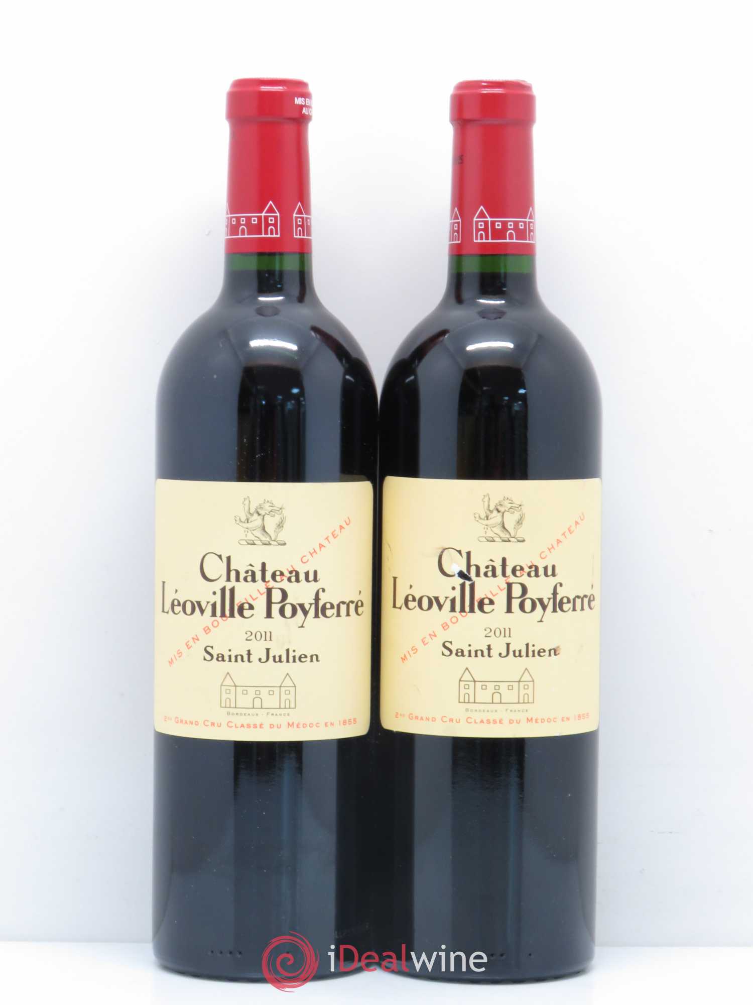 Château Léoville Poyferré 2ème Grand Cru Classé 2011 - Lot de 2 bouteilles - 0