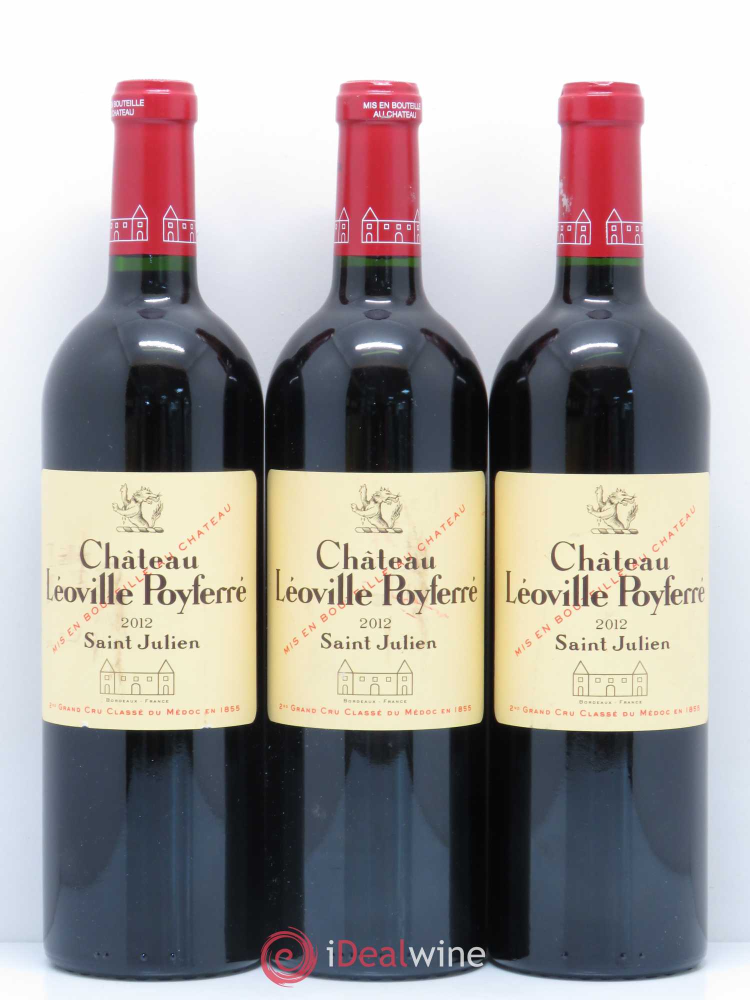 Château Léoville Poyferré 2ème Grand Cru Classé 2012 - Lot de 3 bouteilles - 0