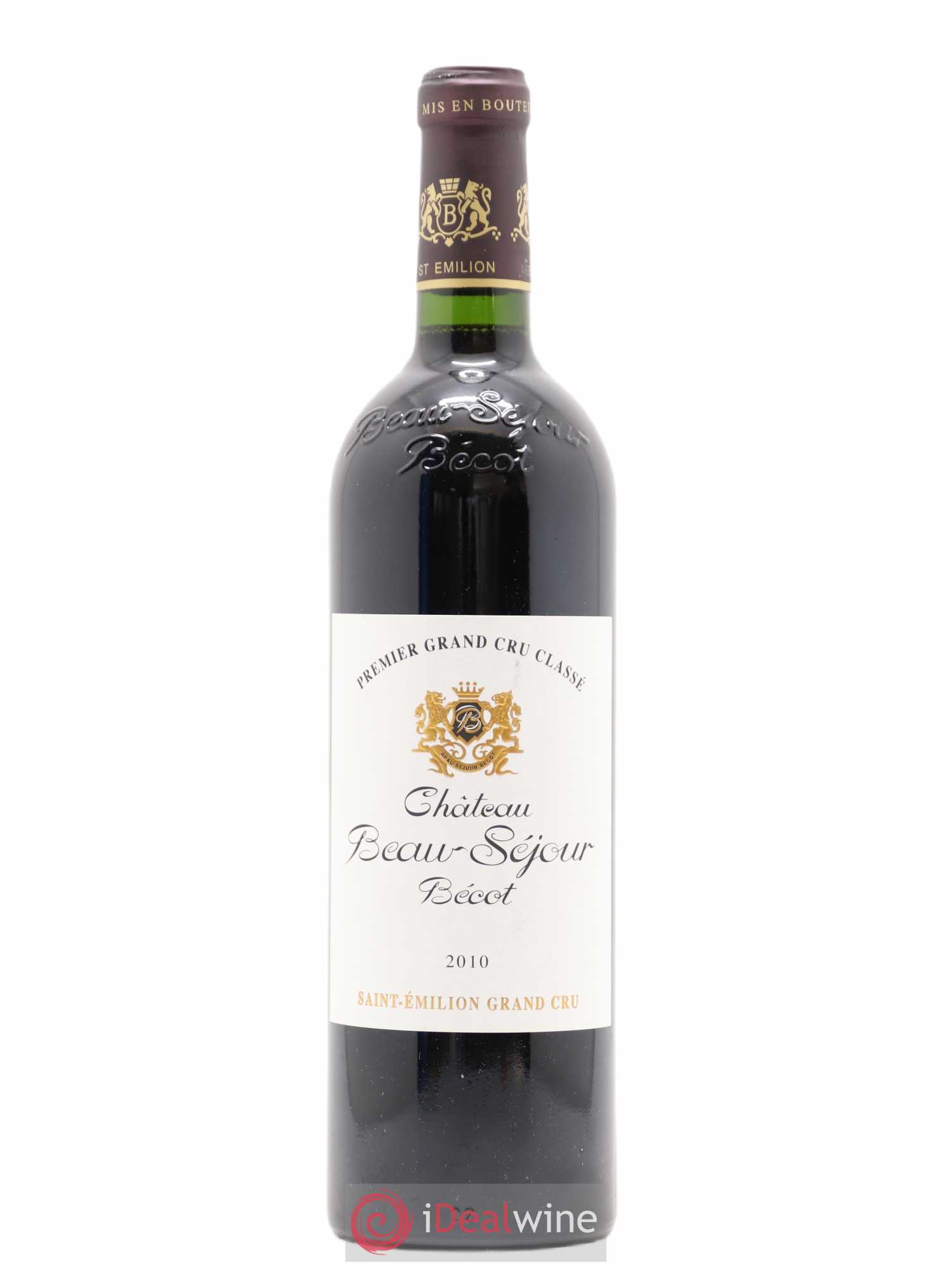Château Beau-Séjour Bécot 1er Grand Cru Classé B 2010 - Lot de 1 bouteille - 0