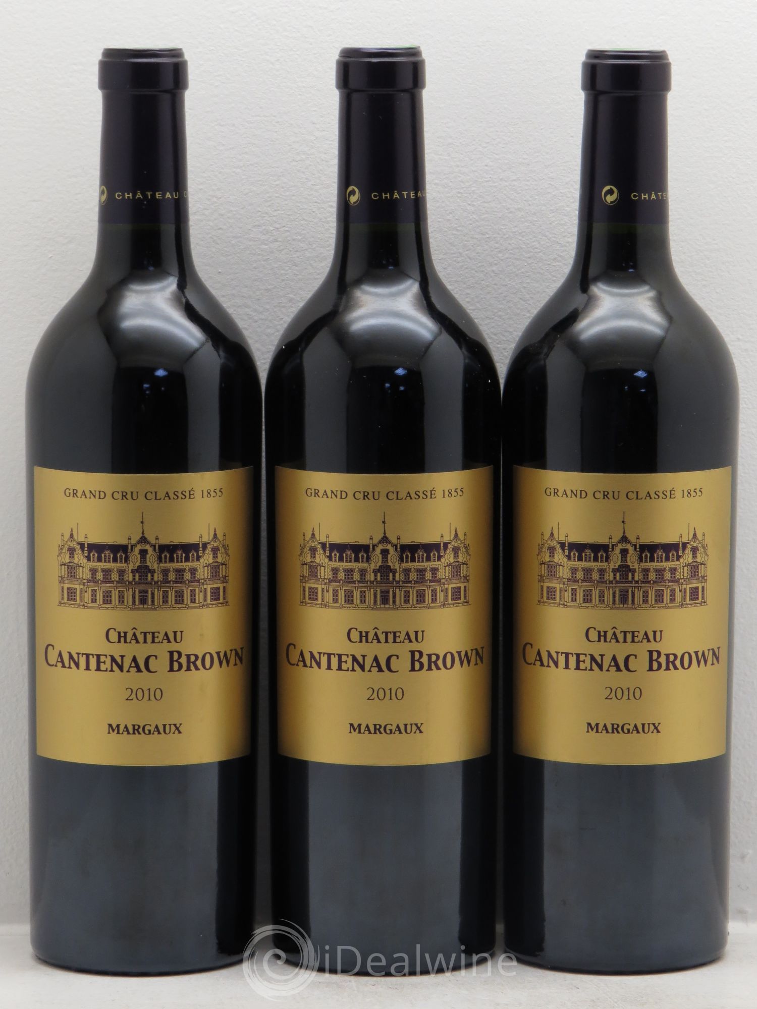 Château Cantenac Brown 3ème Grand Cru Classé 2010 - Lot de 3 bouteilles - 0