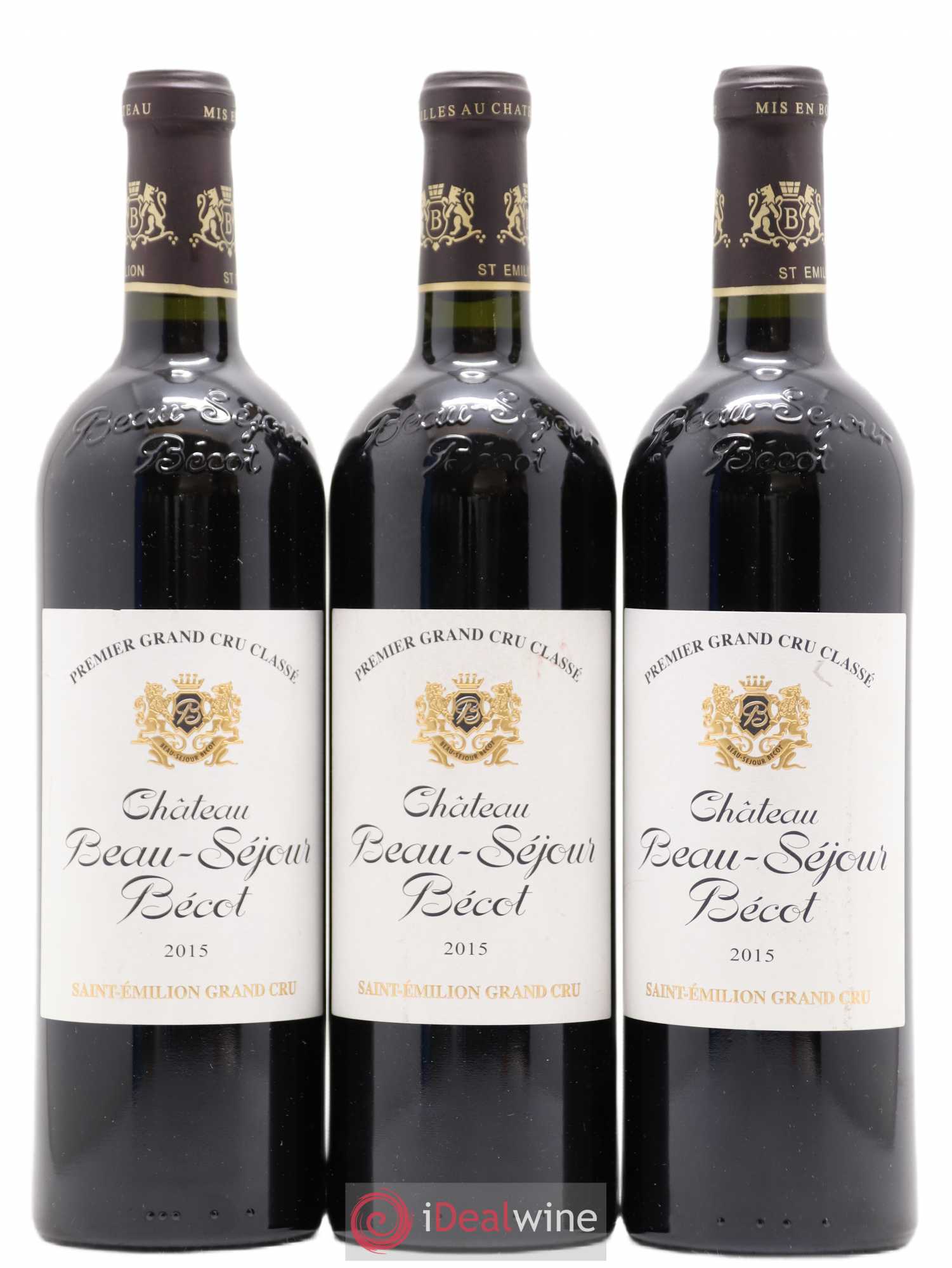 Château Beau-Séjour Bécot 1er Grand Cru Classé B 2015 - Lot de 3 bouteilles - 0