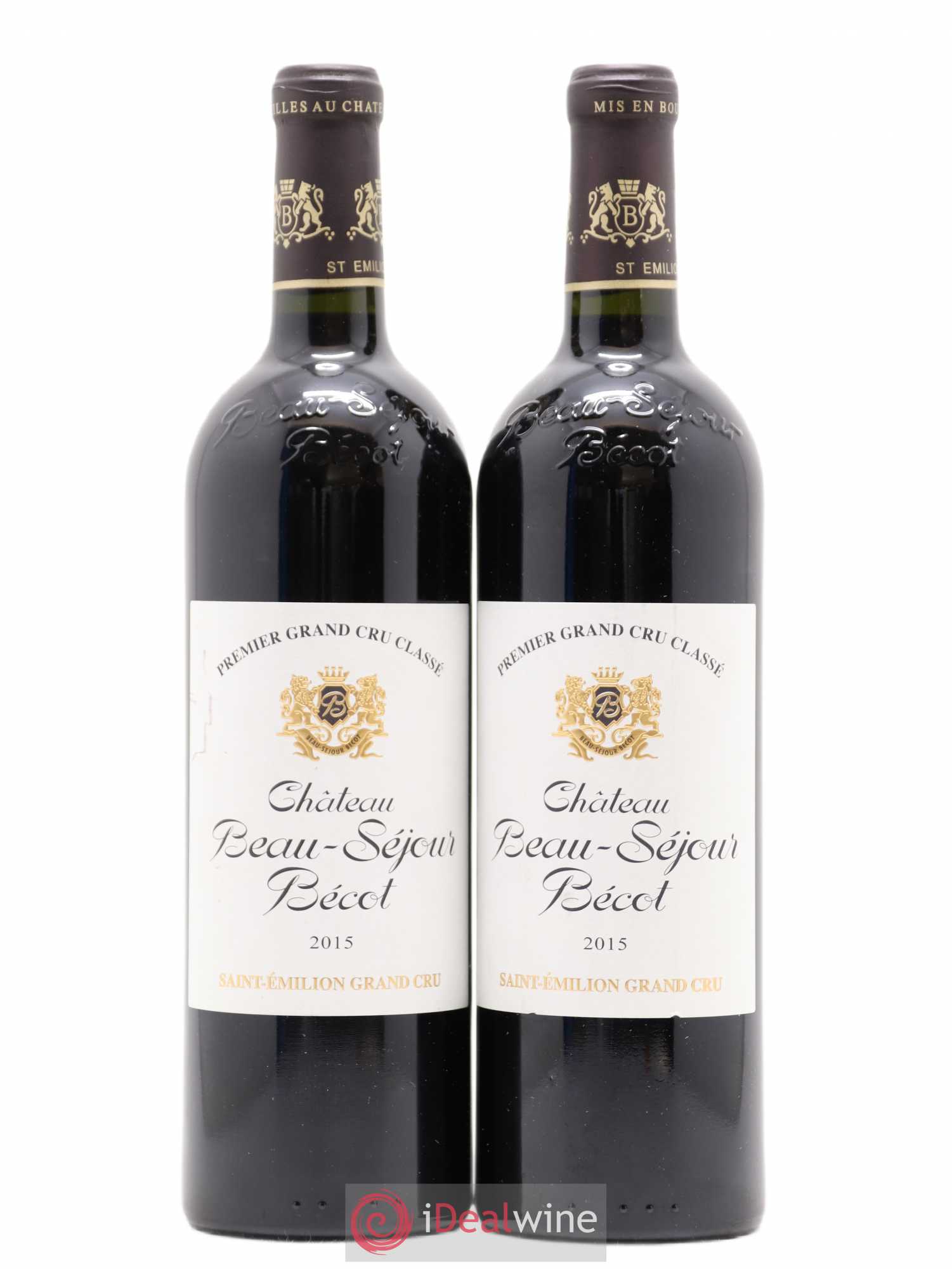 Château Beau-Séjour Bécot 1er Grand Cru Classé B 2015 - Lot de 2 bouteilles - 0