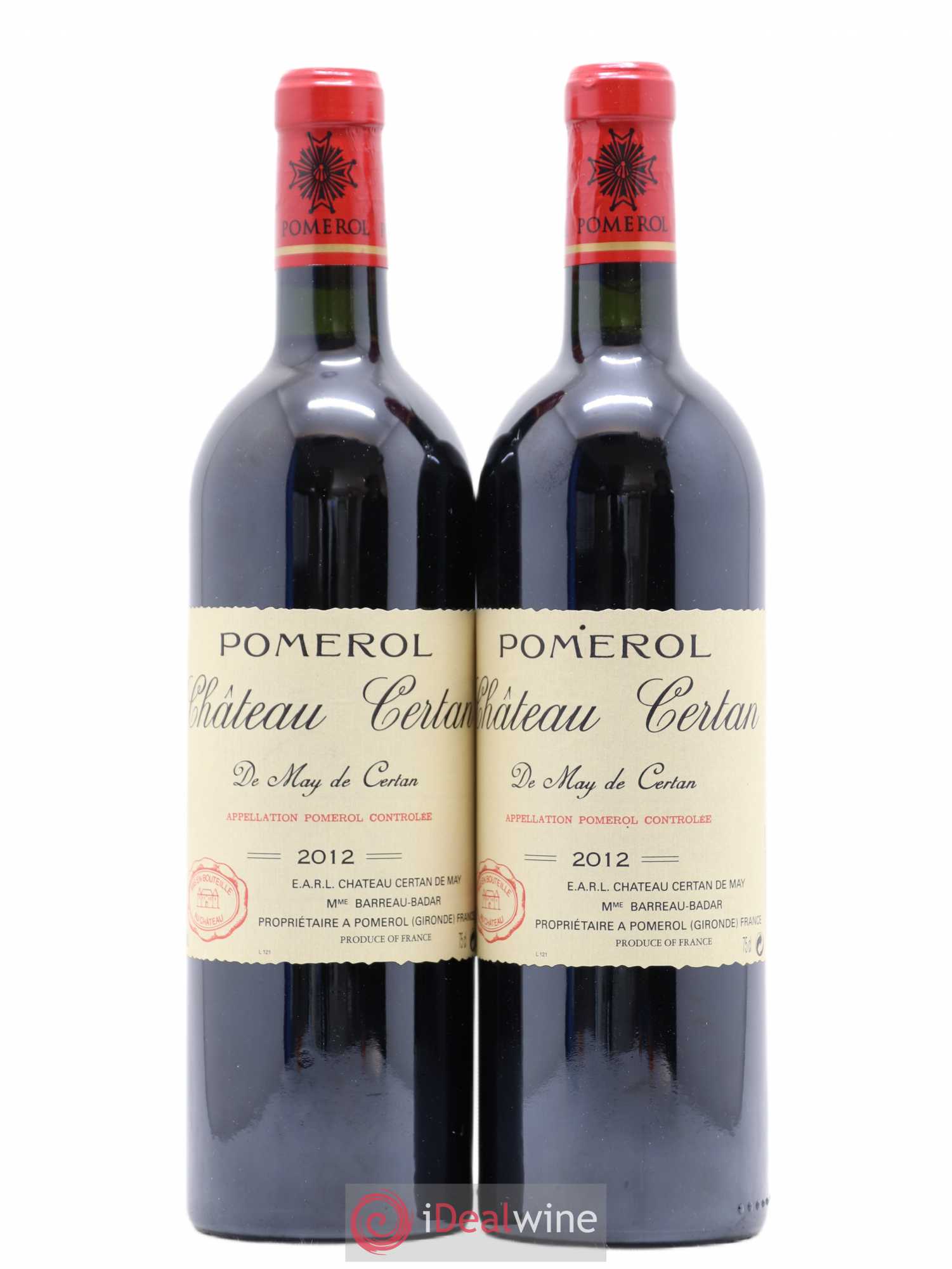 Château Certan de May 2012 - Lot de 2 bouteilles - 0