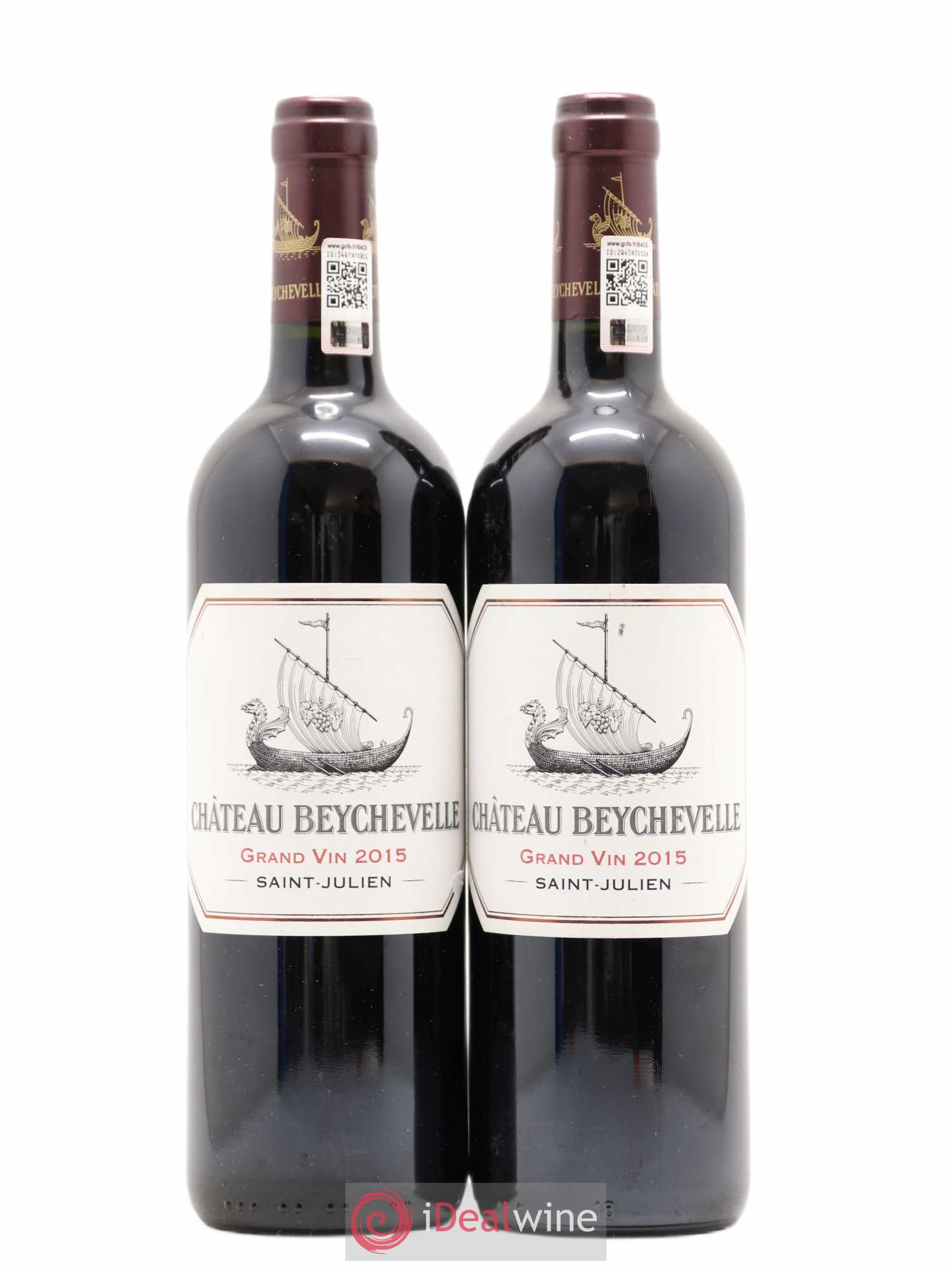 Château Beychevelle 4ème Grand Cru Classé 2015 - Lot de 2 bouteilles - 0