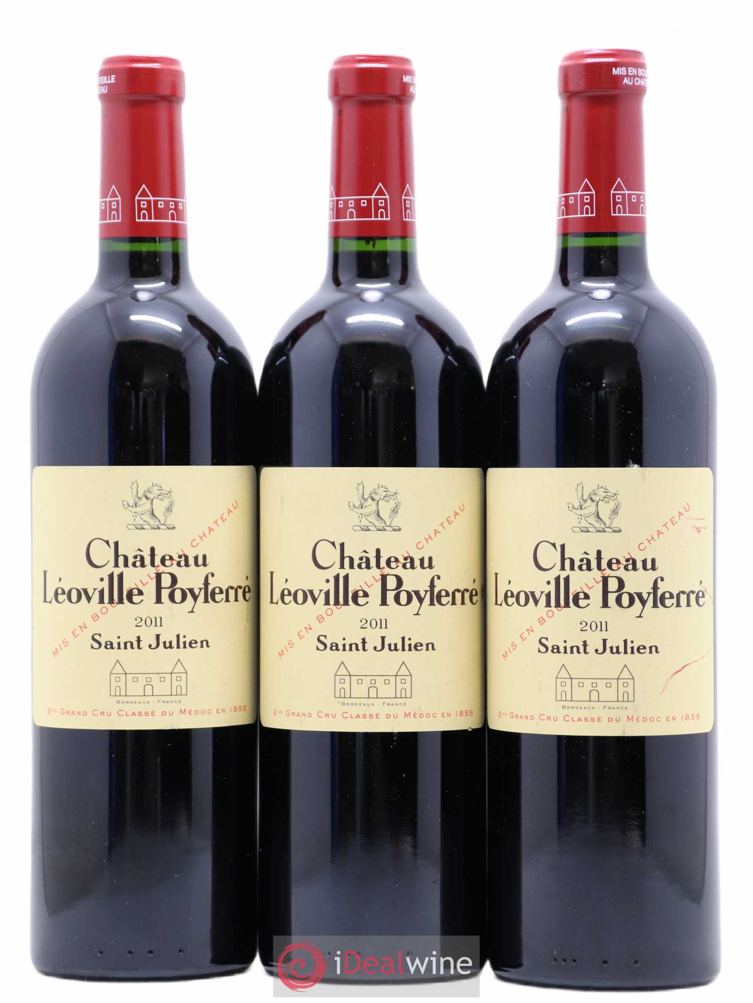 Château Léoville Poyferré 2ème Grand Cru Classé 2011 - Lot de 3 bouteilles - 0