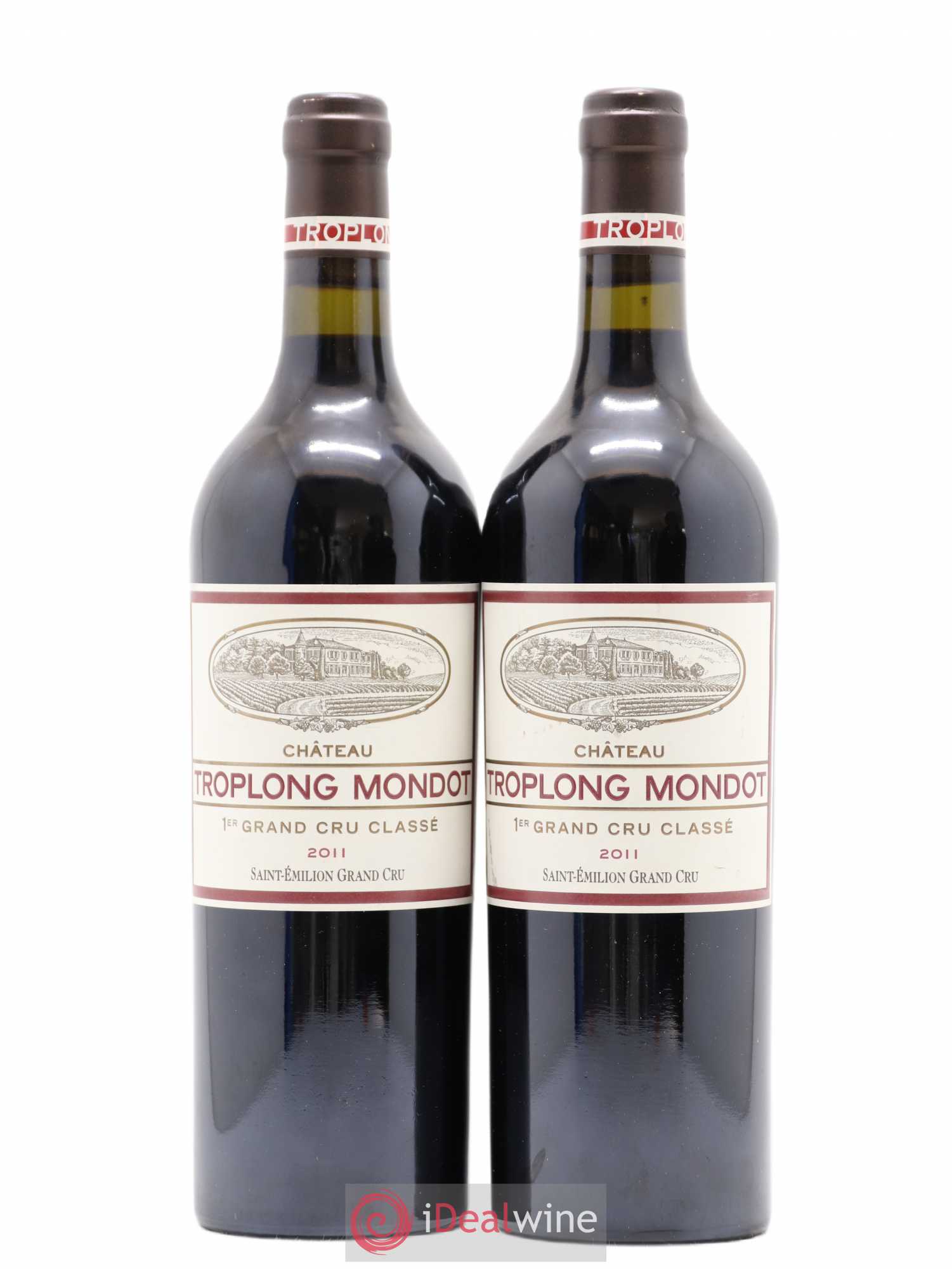 Château Troplong Mondot 1er Grand Cru Classé B 2011 - Lot de 2 bouteilles - 0