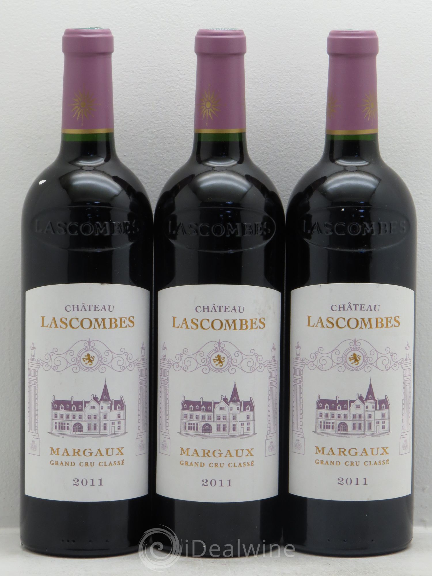 Château Lascombes 2ème Grand Cru Classé 2011 - Lot de 3 bouteilles - 0