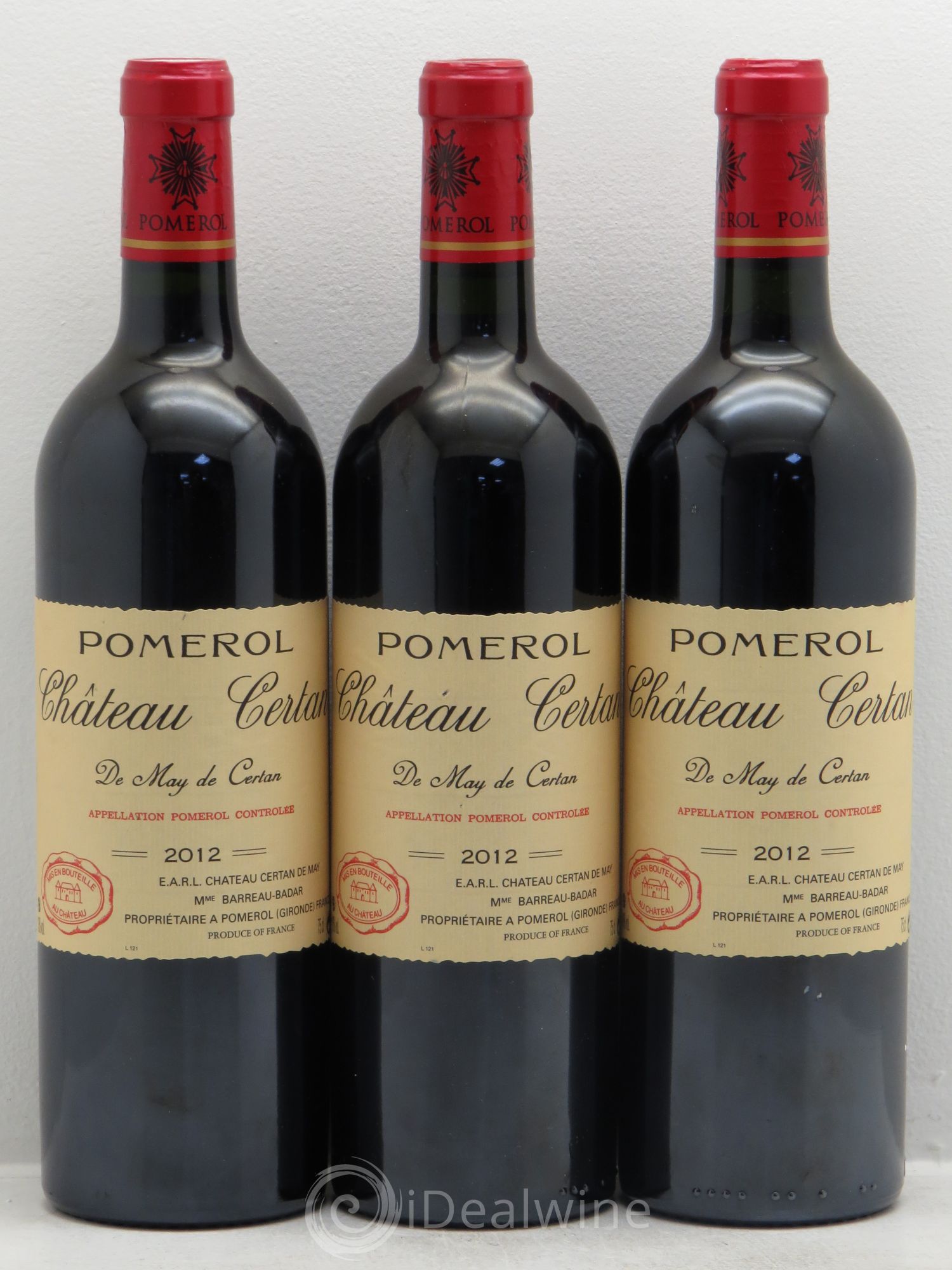 Château Certan de May 2012 - Lot de 3 bouteilles - 0