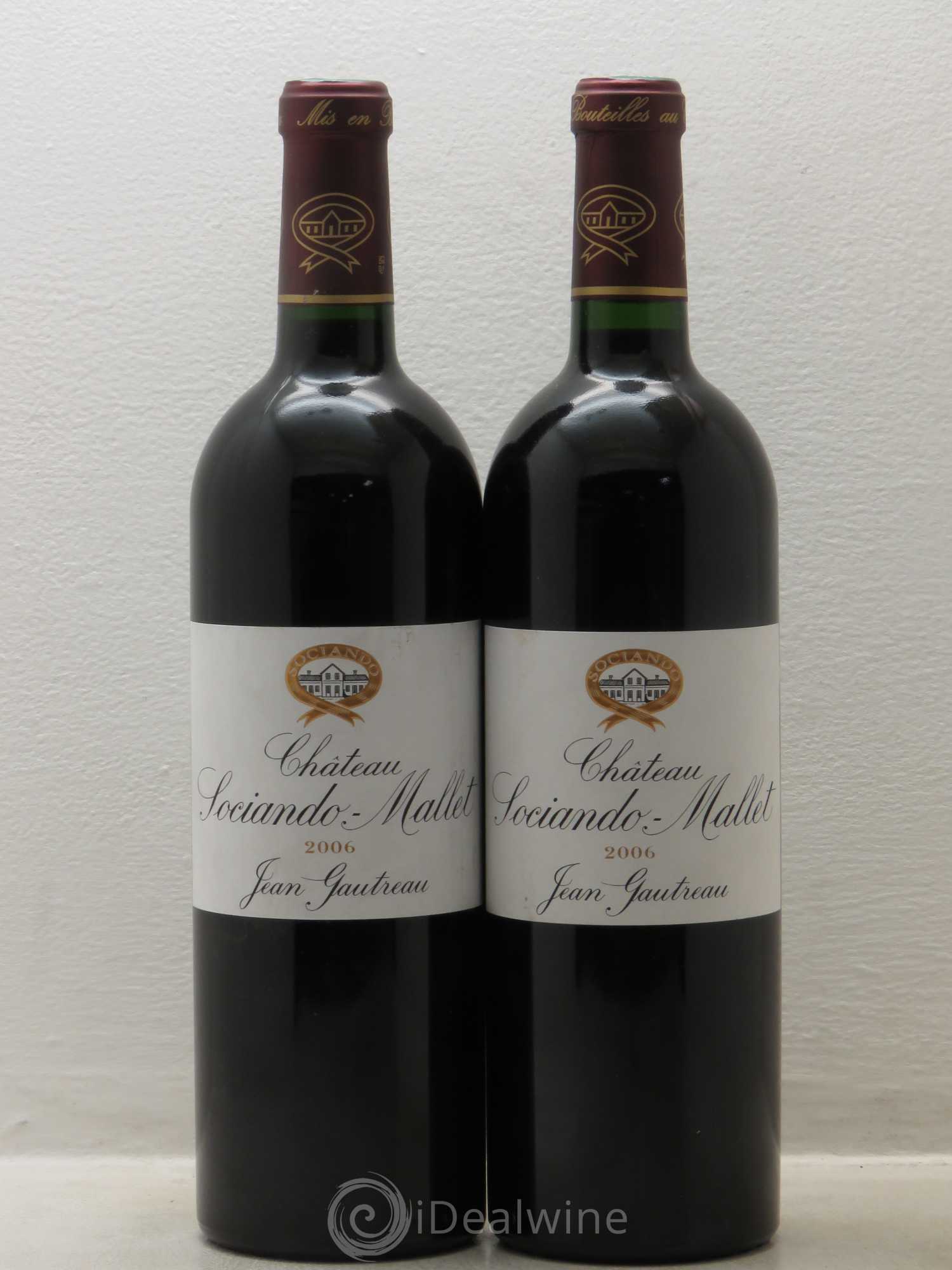 Château Sociando Mallet 2006 - Lot de 2 bouteilles - 0