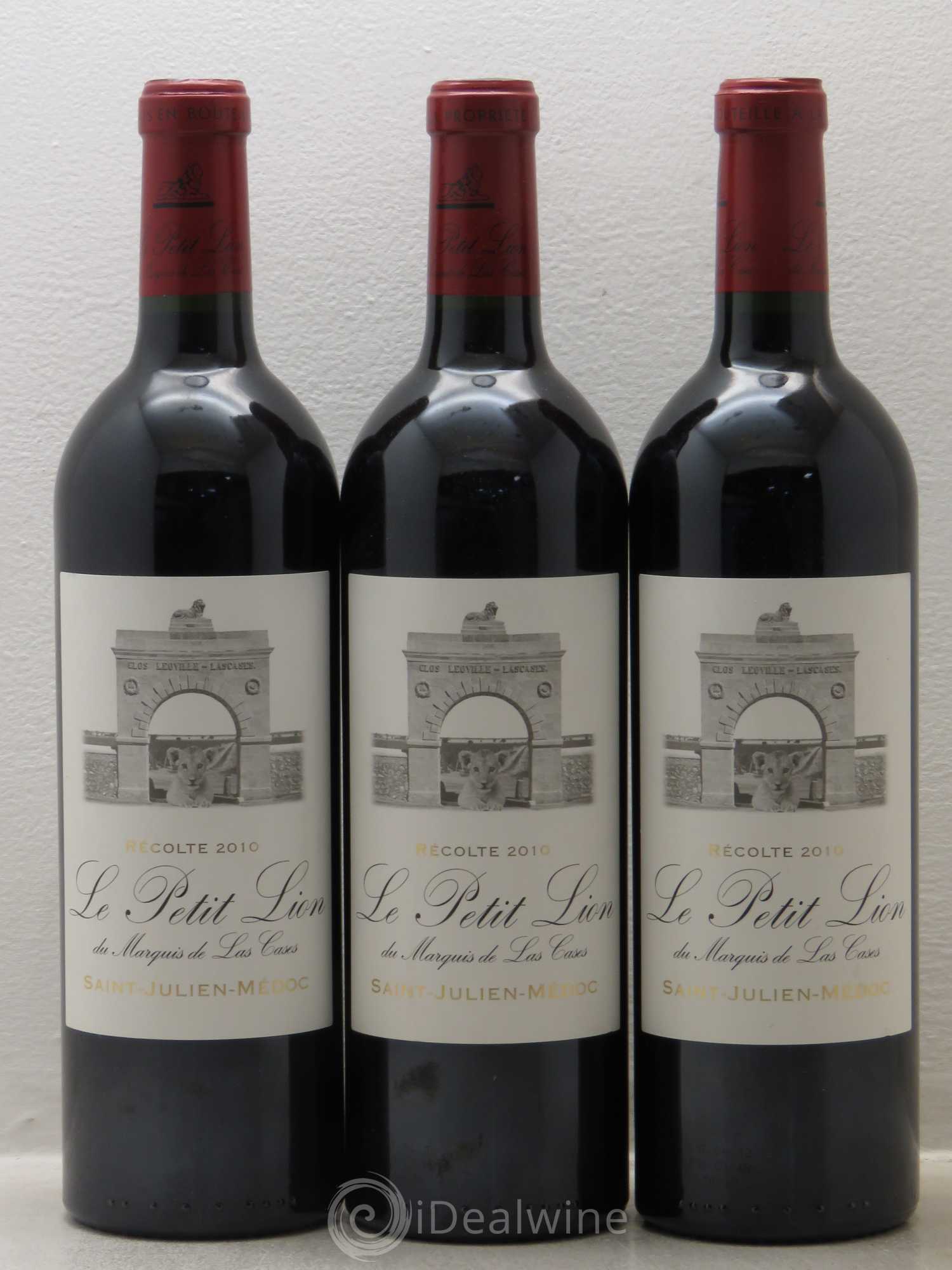 Le Petit Lion du Marquis de Las Cases Second Vin 2010 - Lot de 3 bouteilles - 0