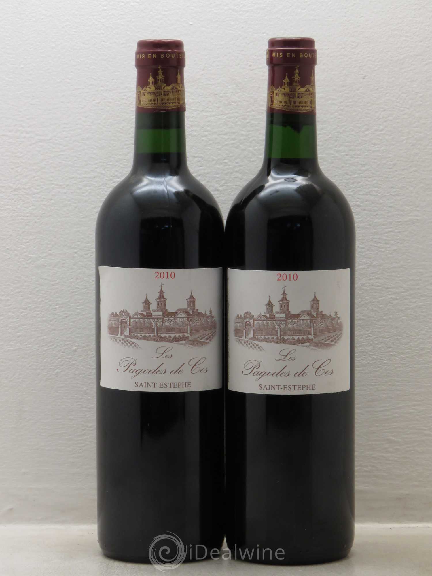Les Pagodes de Cos Second Vin 2010 - Posten von 2 Flaschen - 0