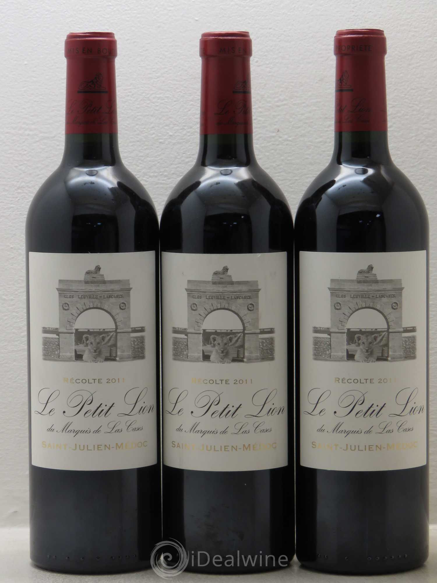 Le Petit Lion du Marquis de Las Cases Second Vin 2011 - Lot de 3 bouteilles - 0