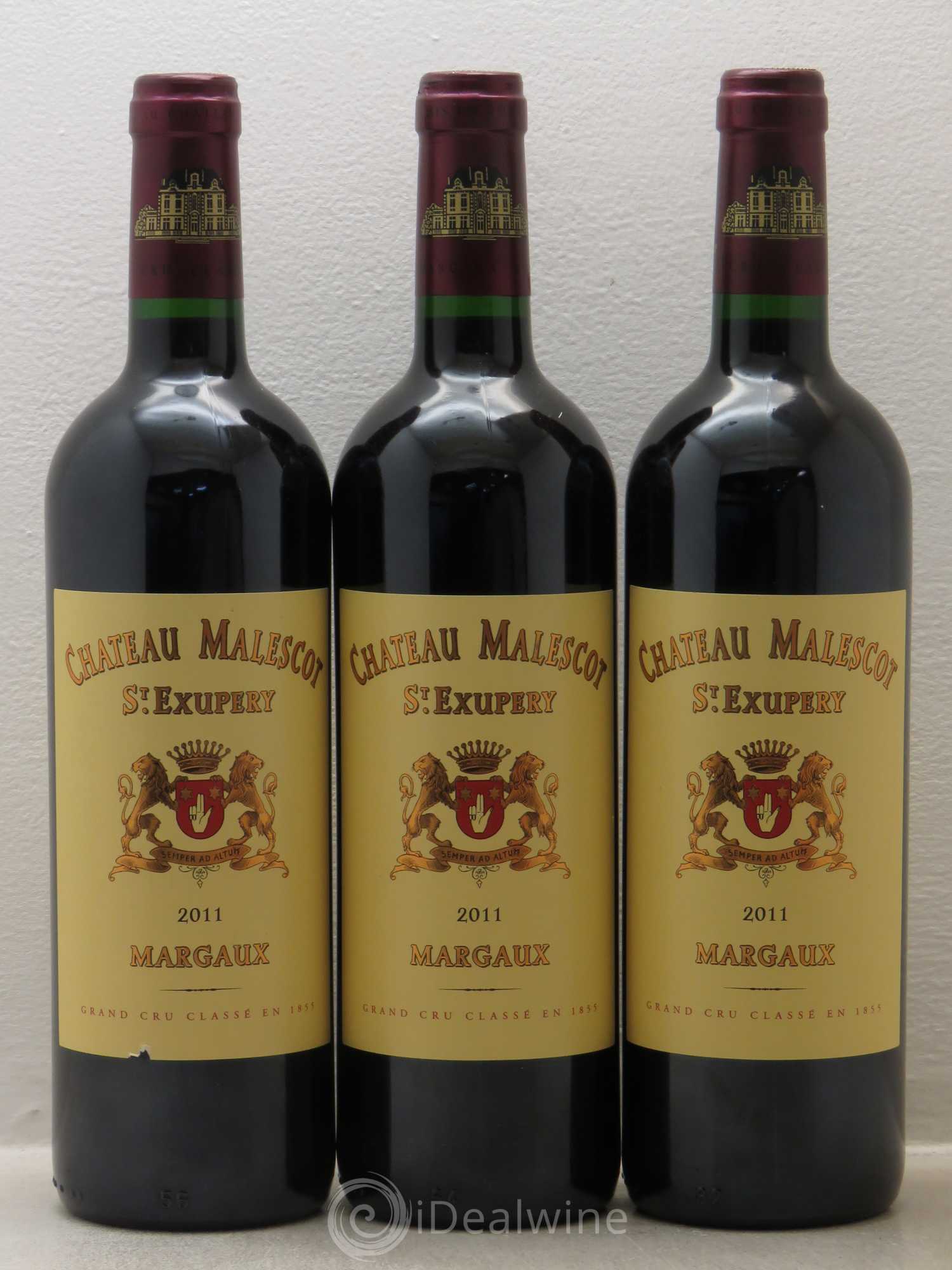 Château Malescot Saint-Exupéry 3ème Grand Cru Classé 2011 - Lot de 3 bouteilles - 0