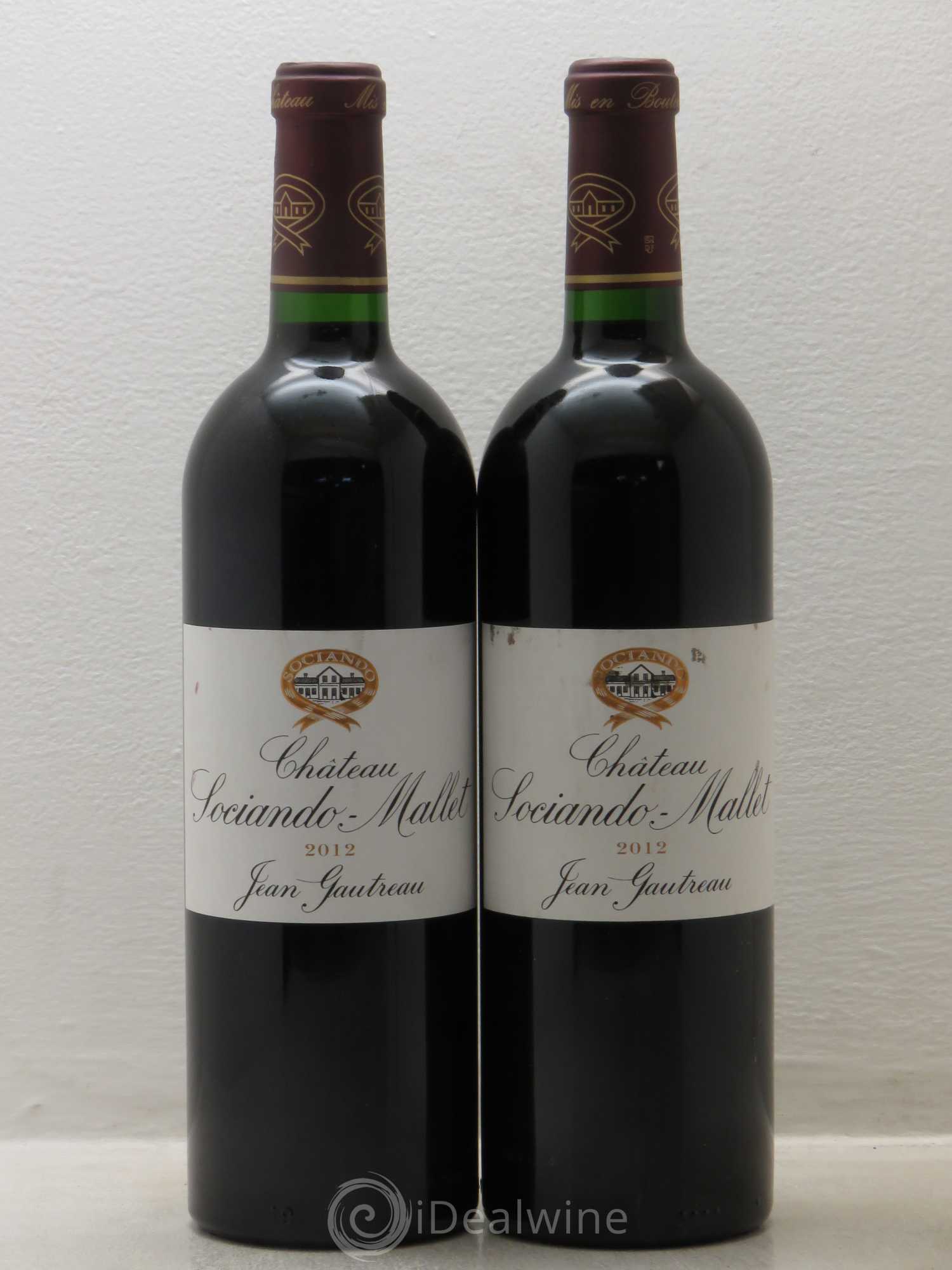 Château Sociando Mallet 2012 - Lot de 2 bouteilles - 0