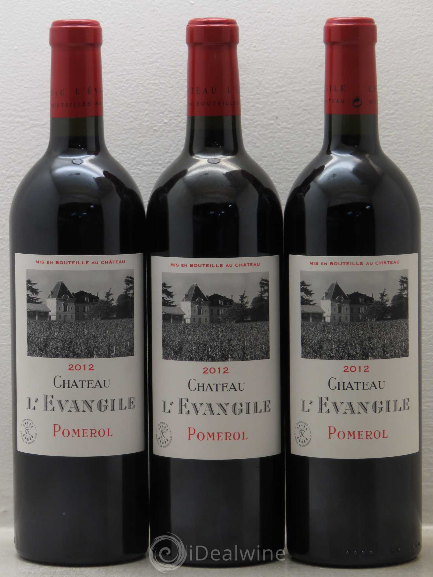 Château l' Évangile 2012 - Lot de 3 bouteilles - 0