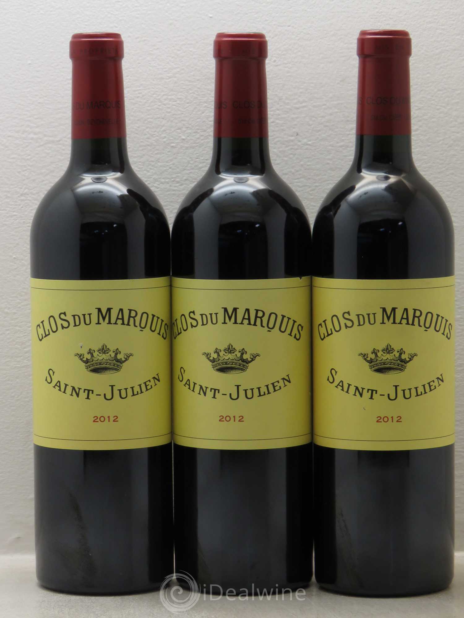 Clos du Marquis 2012 - Lot de 3 bouteilles - 0