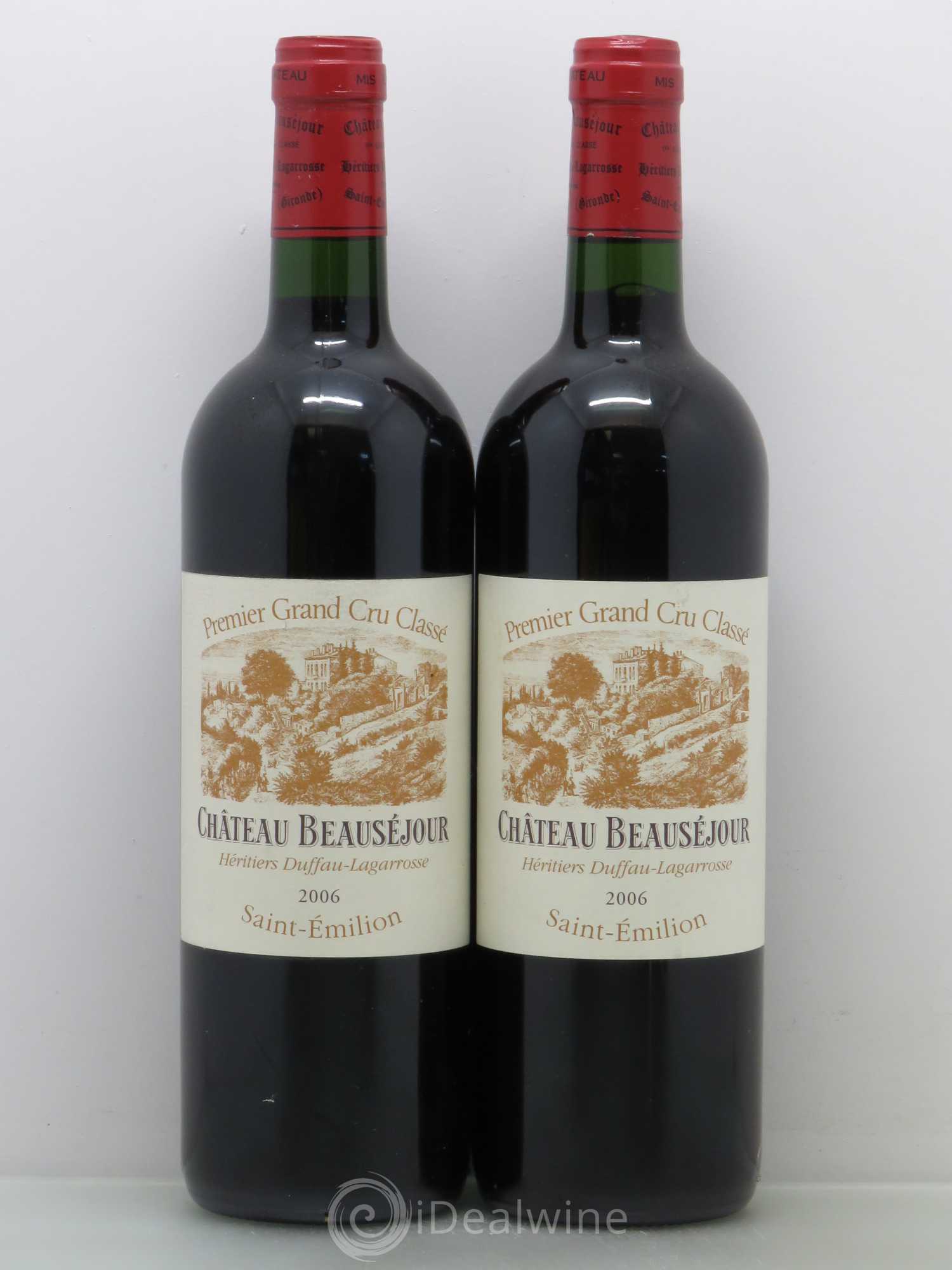 Château Beauséjour (Duffau-Lagarrosse) 1er Grand Cru Classé B 2006 - Lot de 2 bouteilles - 0