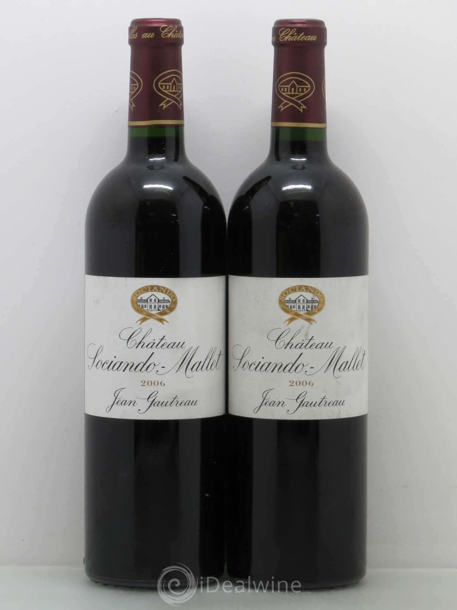 Château Sociando Mallet 2006 - Lot de 2 bouteilles - 0