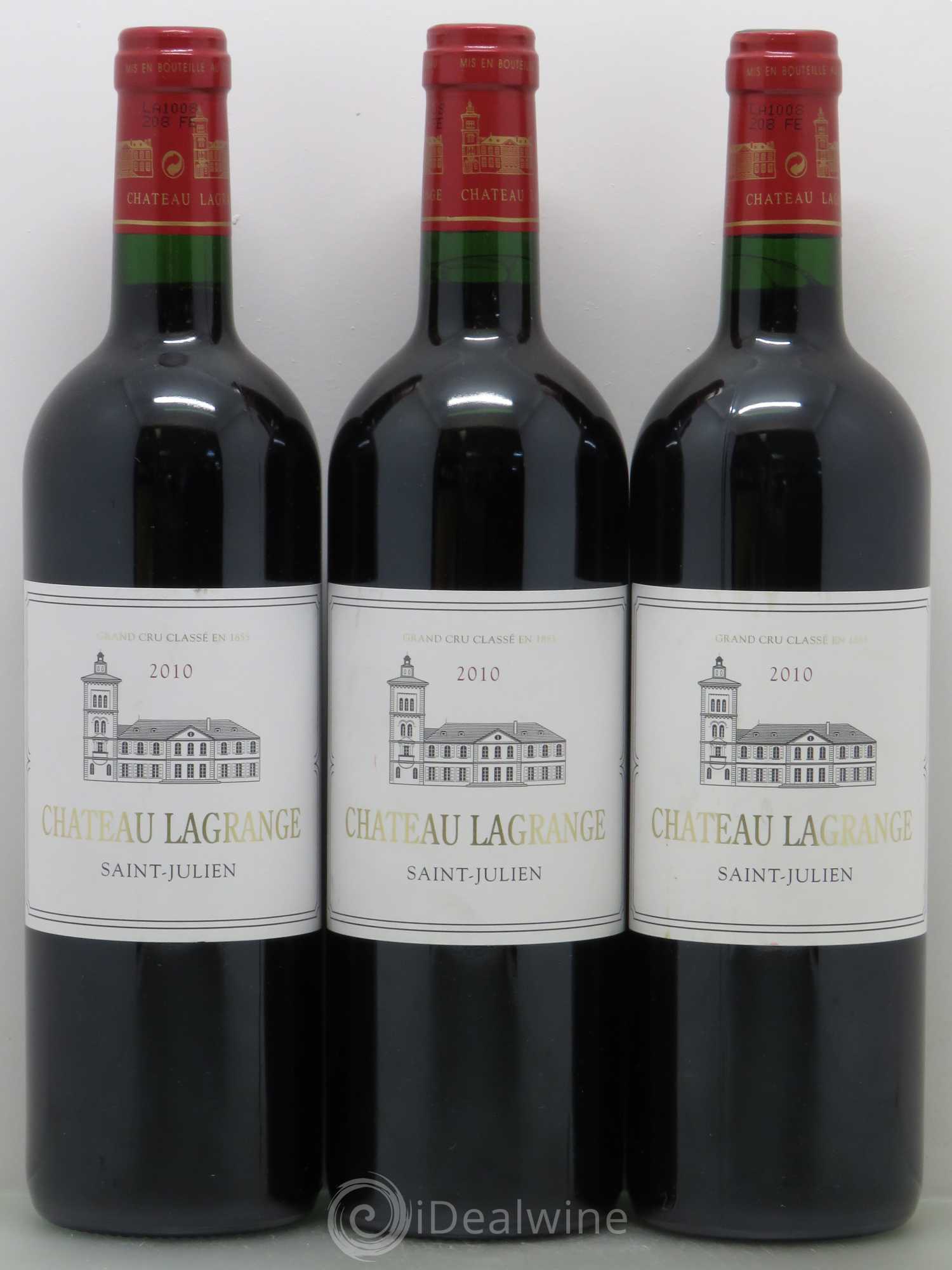 Château Lagrange 3ème Grand Cru Classé 2010 - Lot de 3 bouteilles - 0