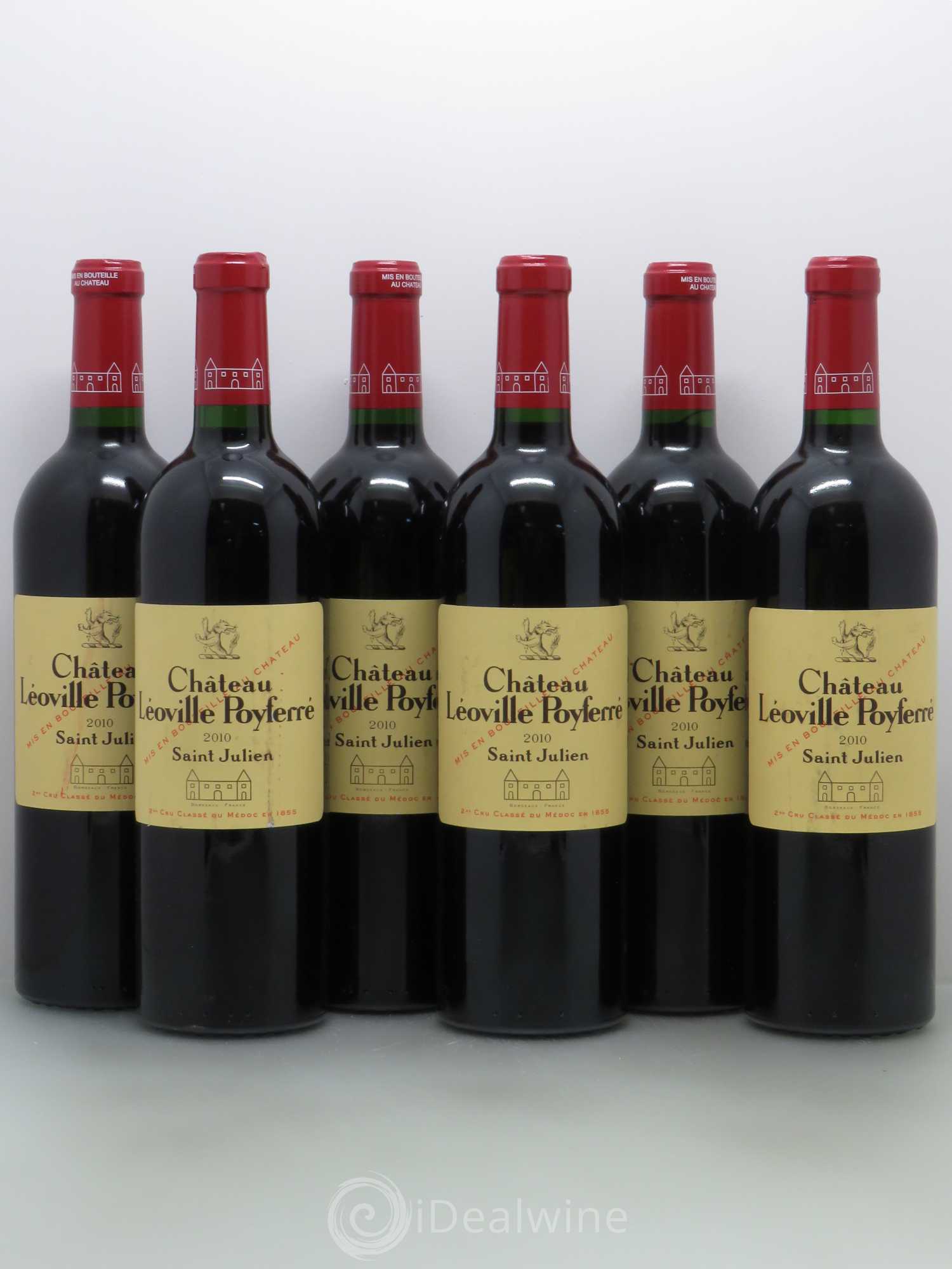 Château Léoville Poyferré 2ème Grand Cru Classé 2010 - Lot de 6 bouteilles - 0