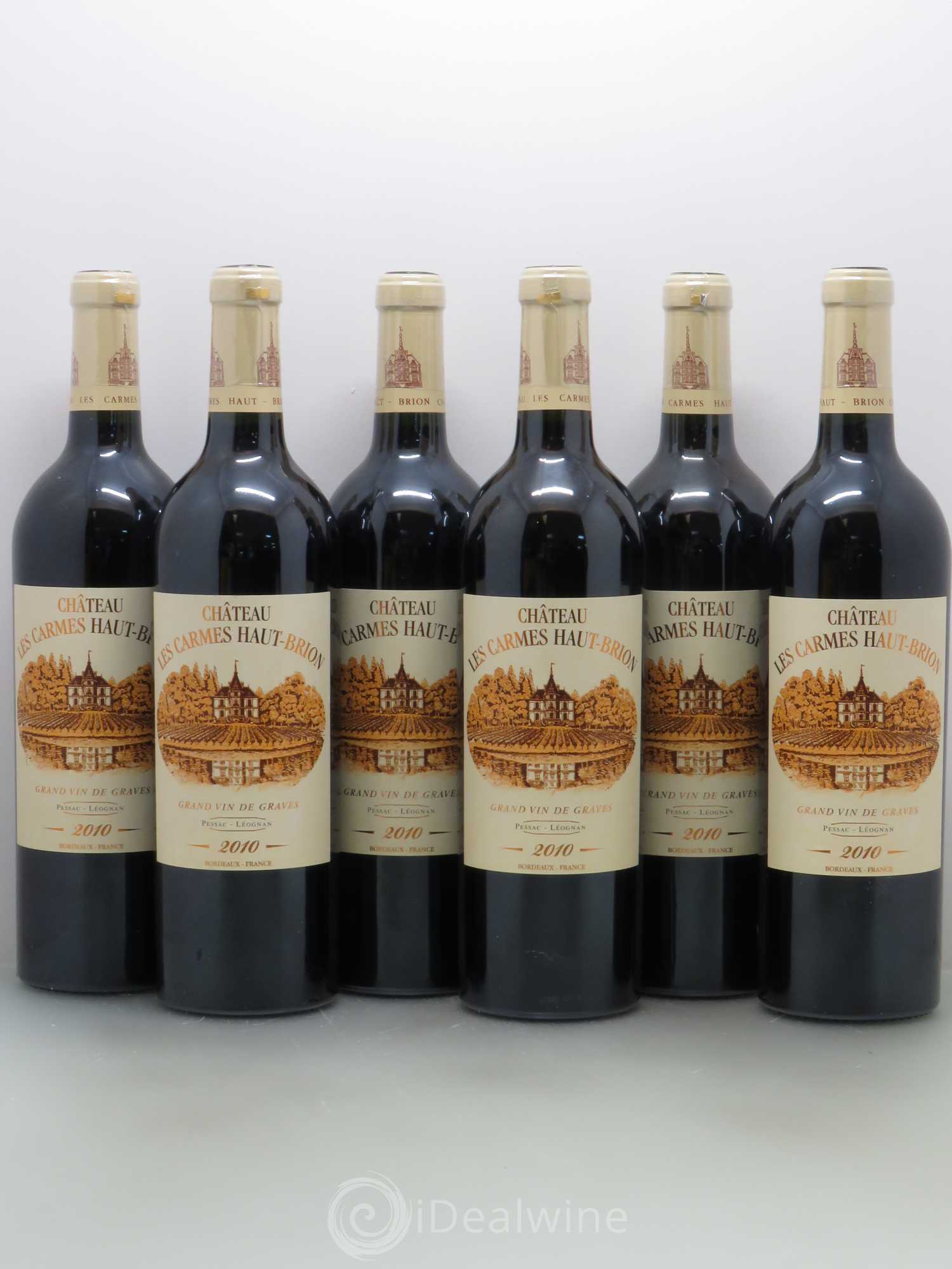 Château Les Carmes Haut-Brion 2010 - Lot de 6 bouteilles - 0