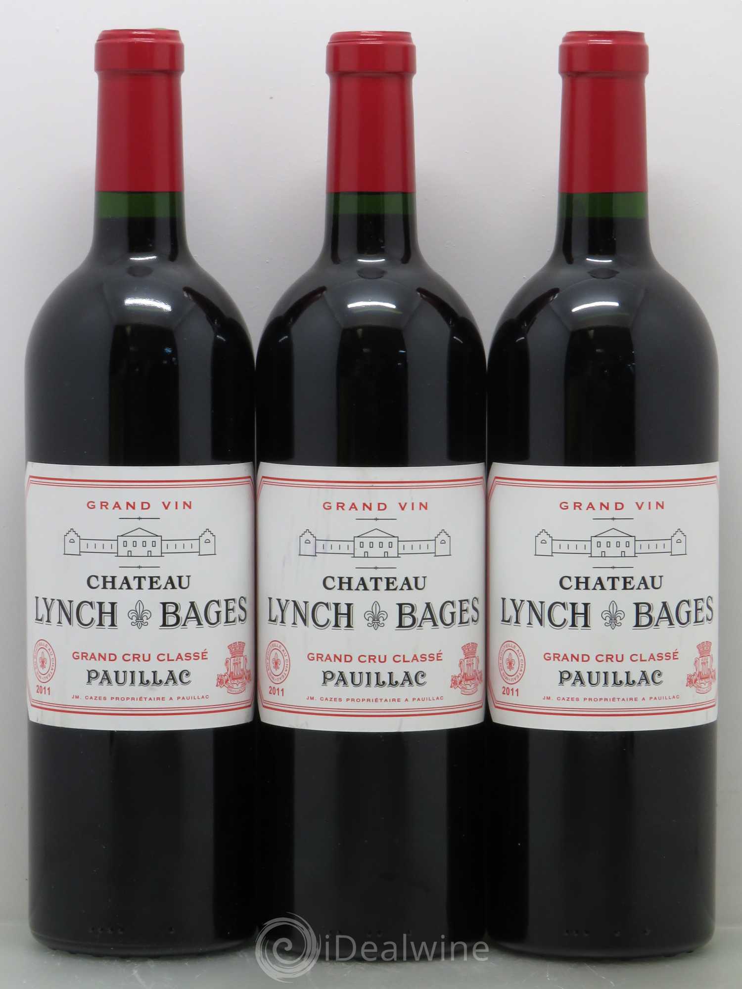 Château Lynch Bages 5ème Grand Cru Classé 2011 - Lot de 3 bouteilles - 0
