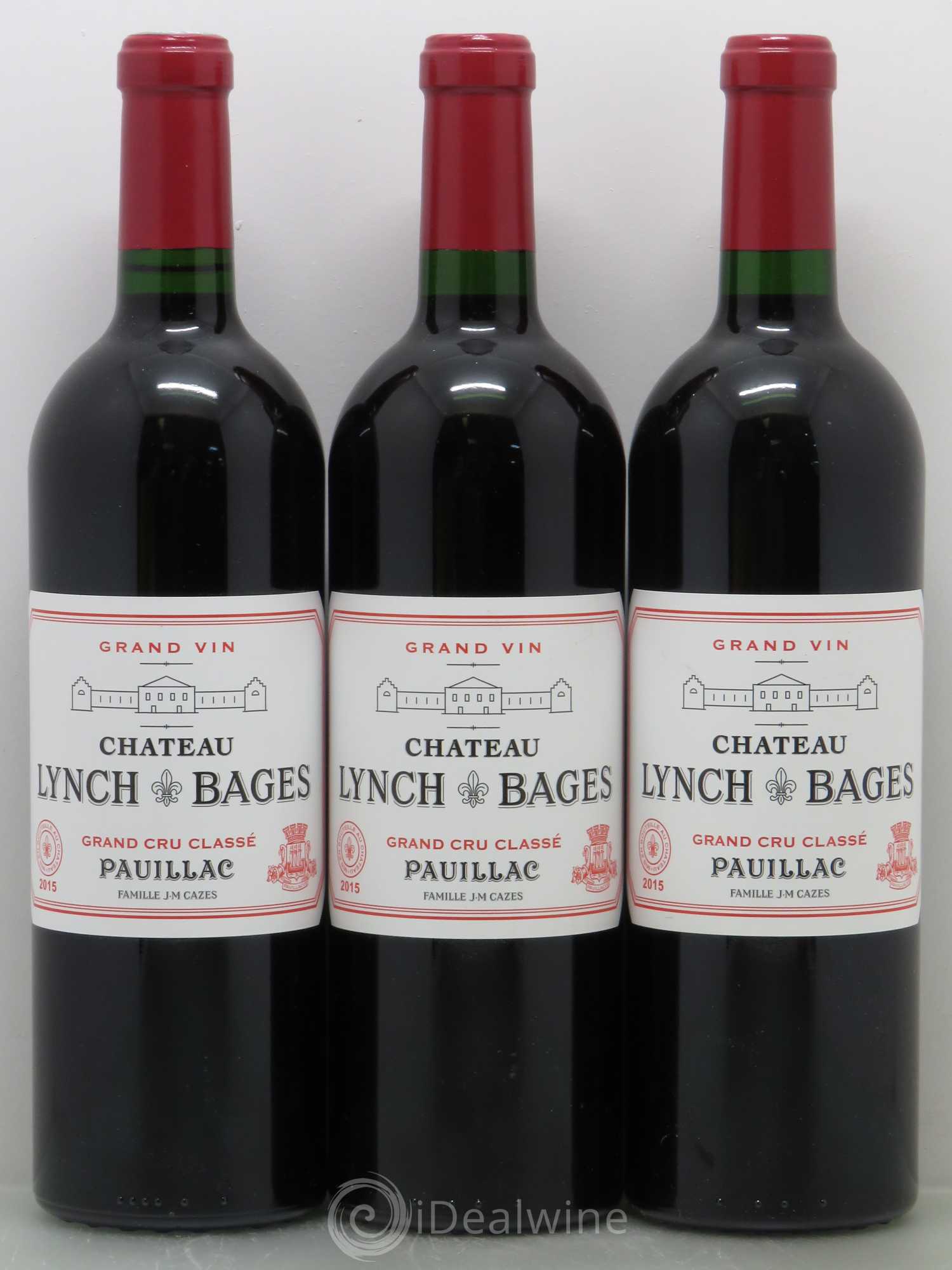 Château Lynch Bages 5ème Grand Cru Classé 2015 - Lot de 3 bouteilles - 0