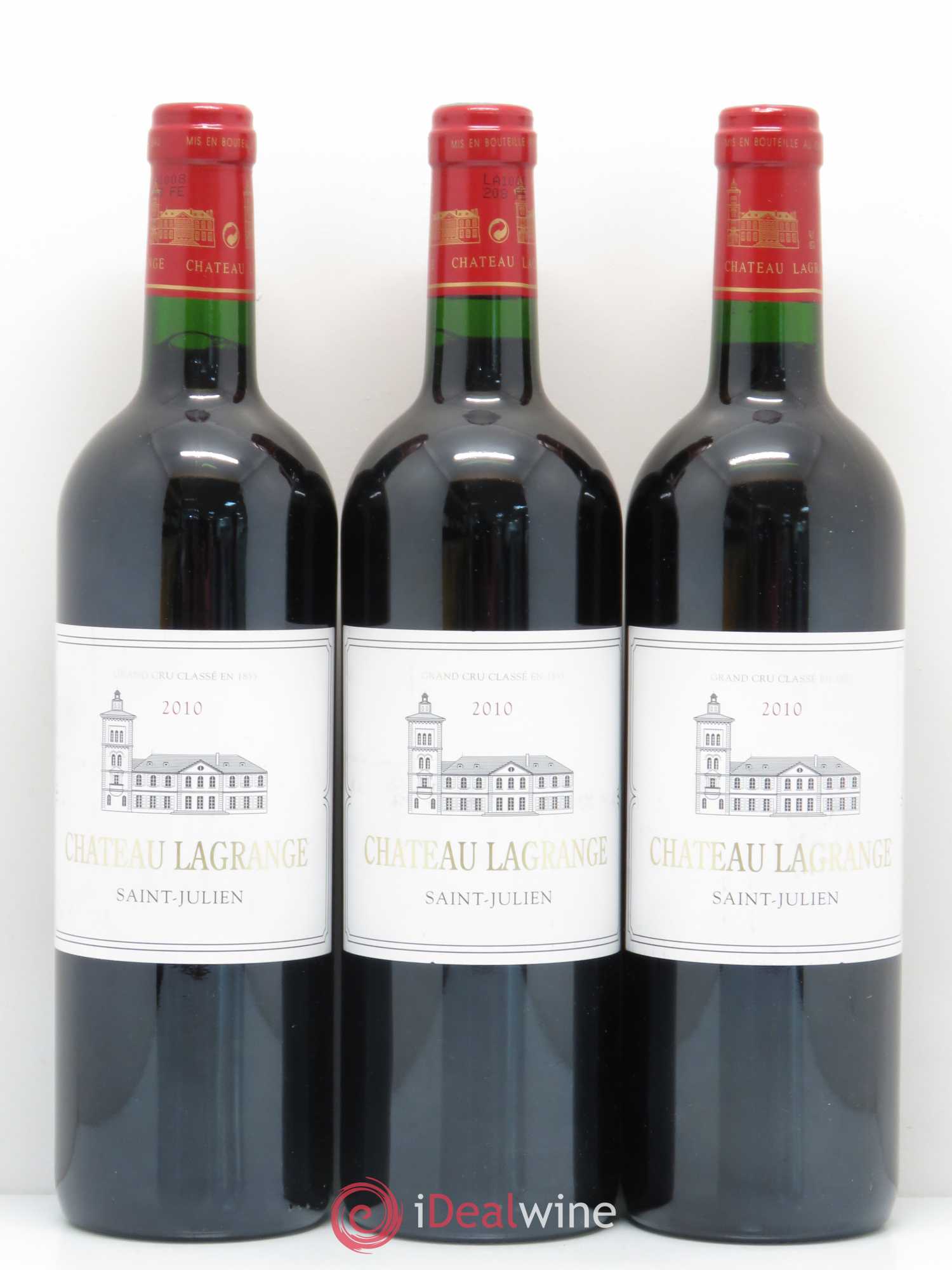 Château Lagrange 3ème Grand Cru Classé 2010 - Lot de 3 bouteilles - 0