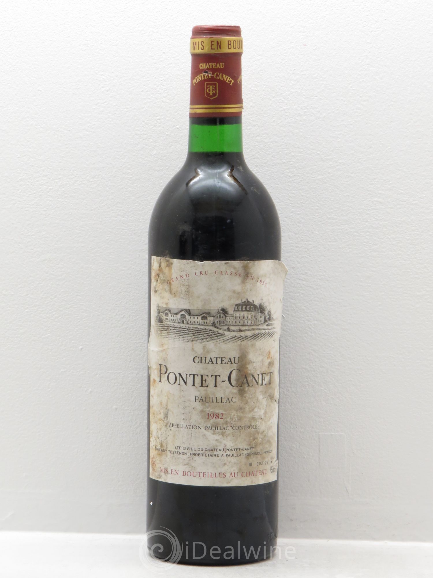 Château Pontet Canet 5ème Grand Cru Classé 1982 - Lot de 1 bouteille - 0