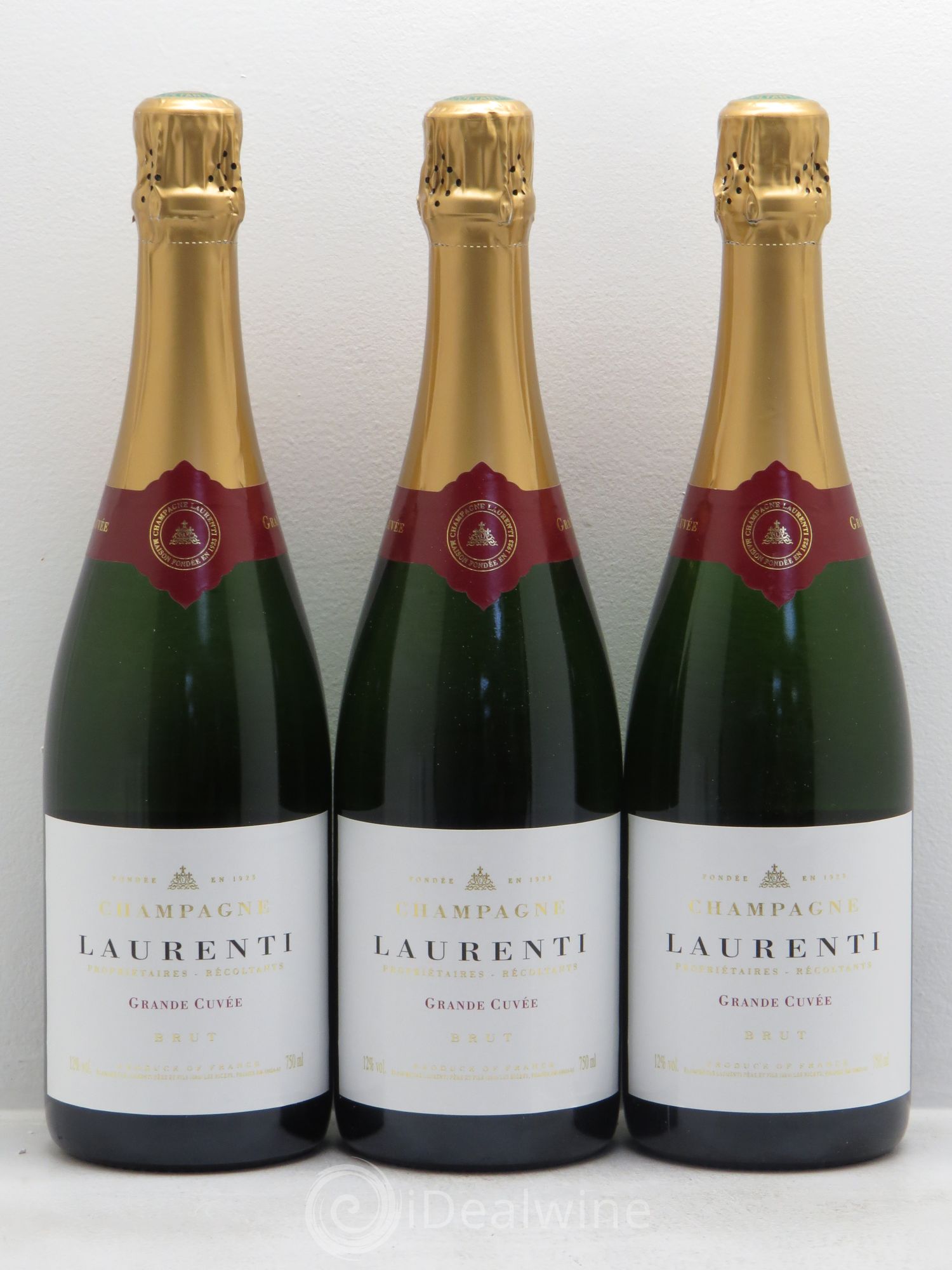 Champagne Laurenti .Grande Cuvée - Lot de 3 bouteilles - 0
