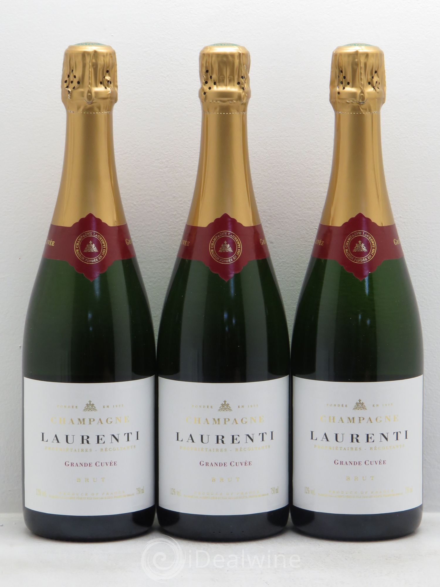 Champagne Laurenti .Grande Cuvée - Posten von 3 Flaschen - 0