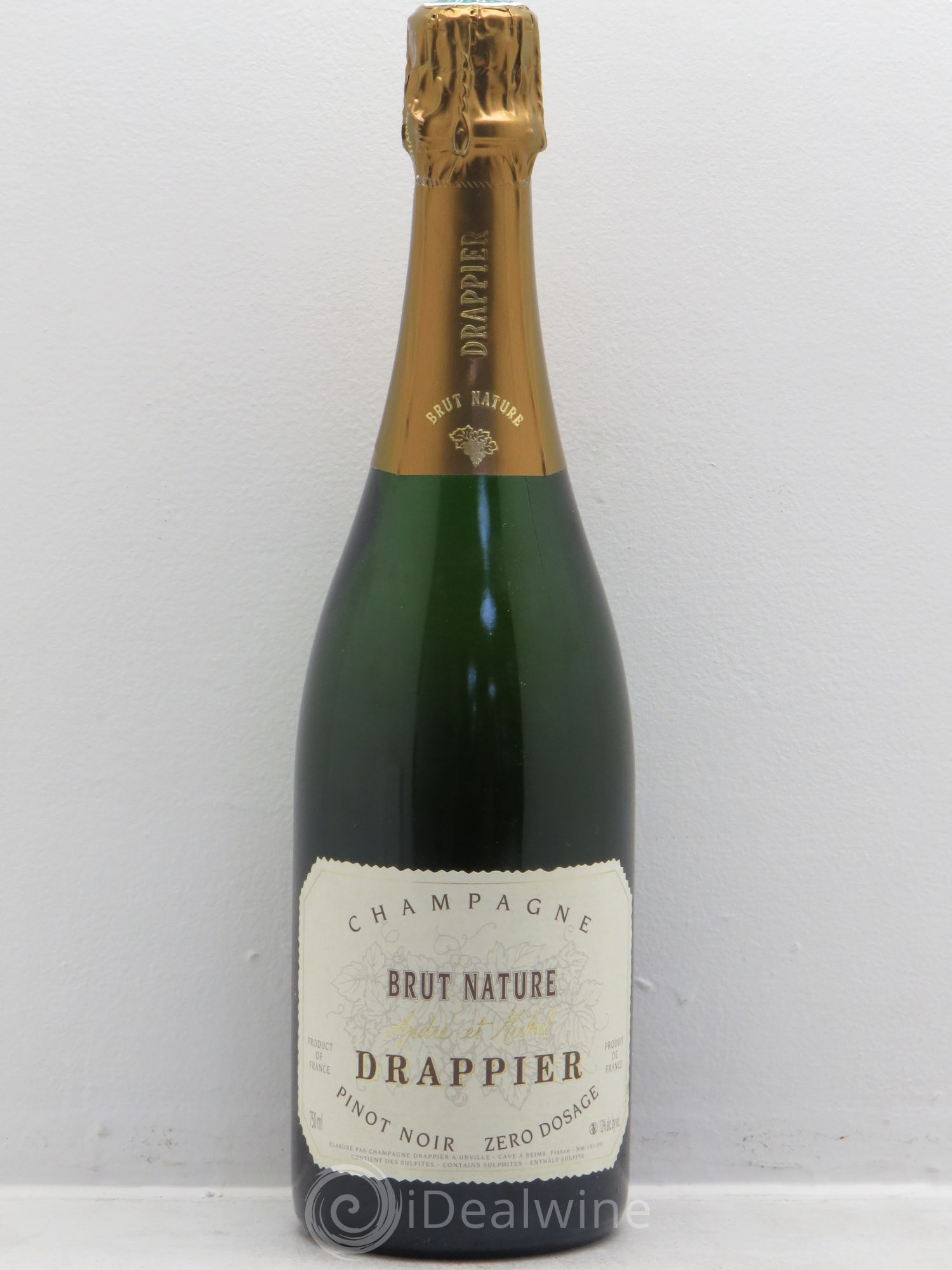 Brut Nature Drappier Pinot noir Zéro Dosage - Posten von 1 Flasche - 0