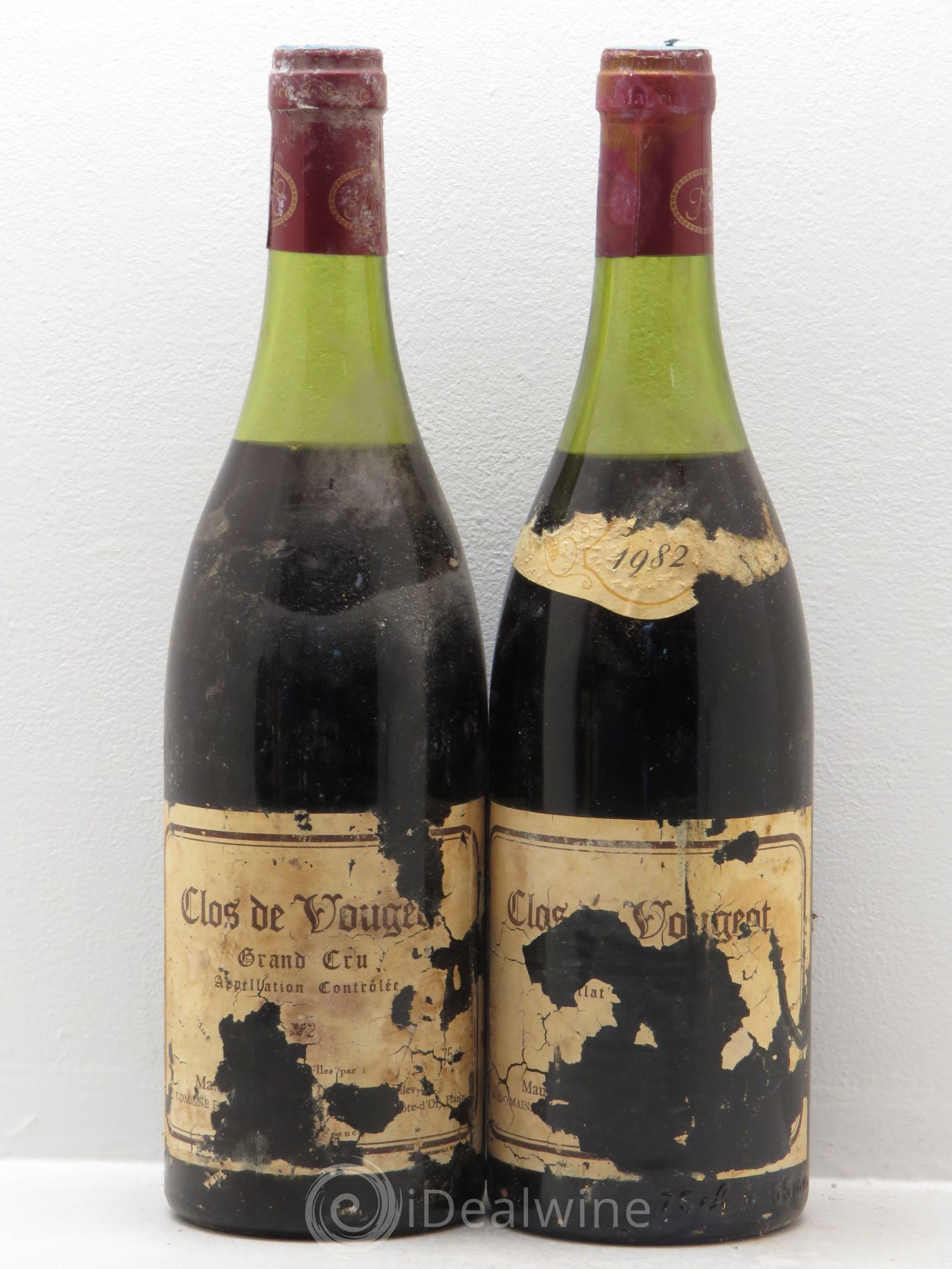 Clos de Vougeot Grand Cru M.Chenu 1982 - Lot de 2 bouteilles - 0