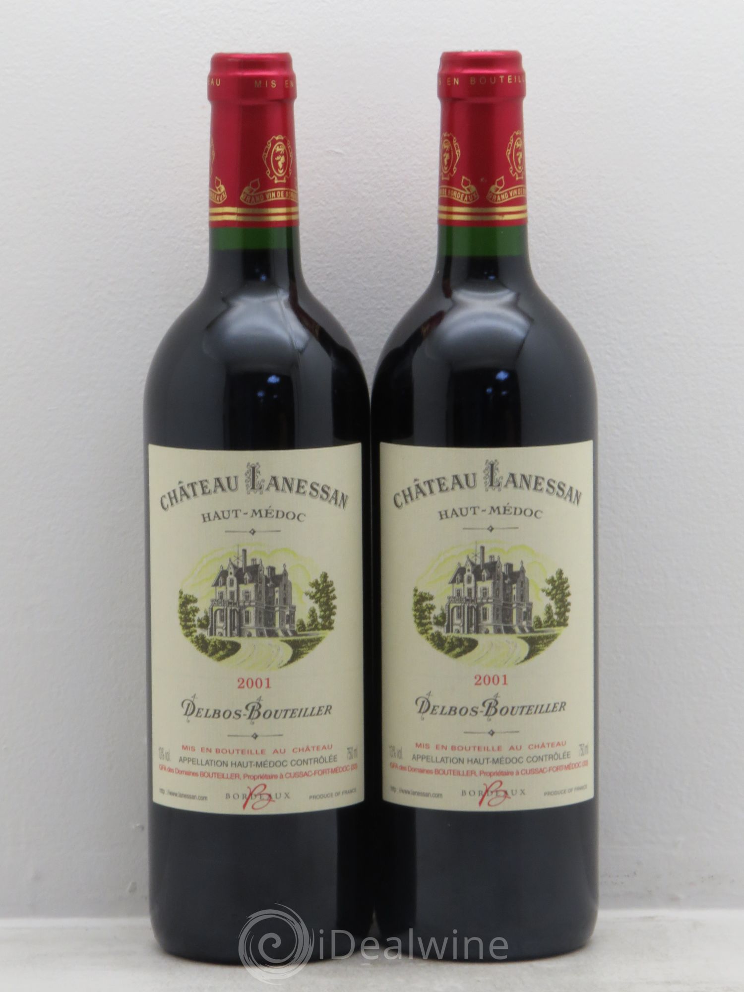 Château Lanessan Cru Bourgeois (sans prix de réserve) 2001 - Lot de 2 bouteilles - 0